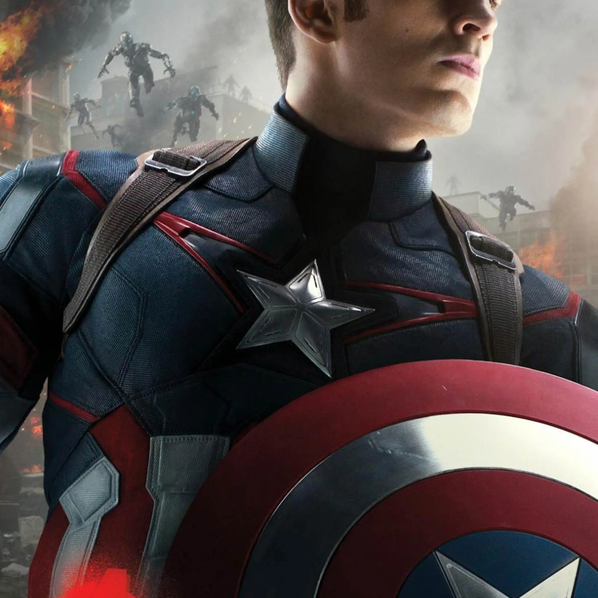 <strong>Chris Evans as Captain America</strong>