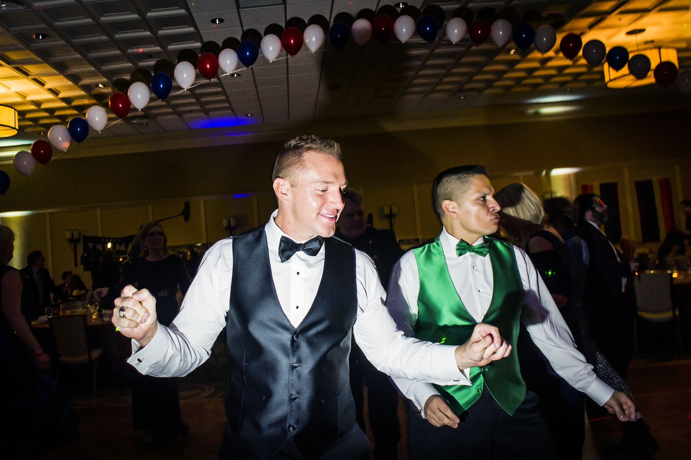Dancing at the Inaugural Deploraball hosted by Gays for Trump at the Bolger Center in Potomac, Maryland on January 20, 2017.