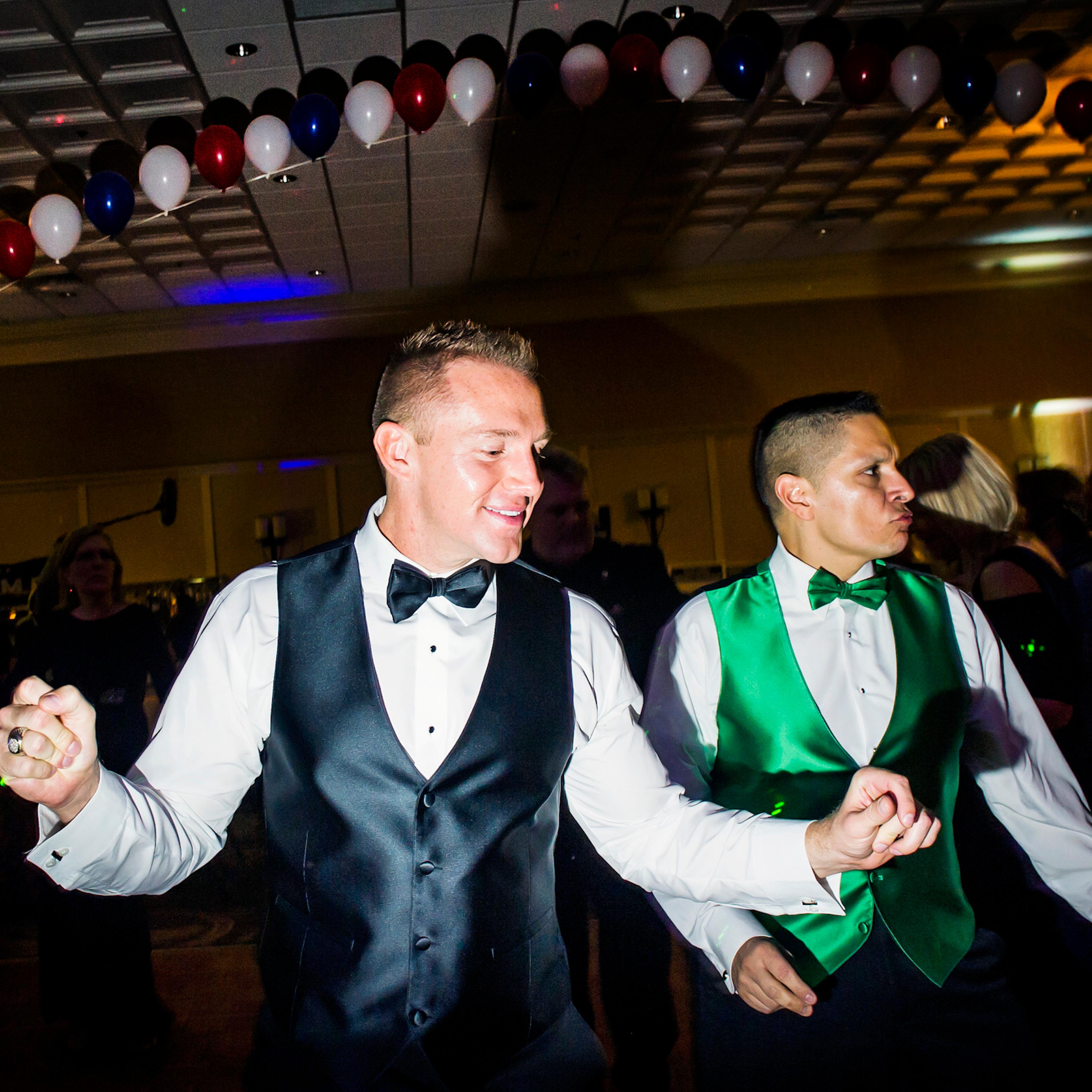 Dancing at the Inaugural Deploraball hosted by Gays for Trump at the Bolger Center in Potomac, Maryland on January 20, 2017.