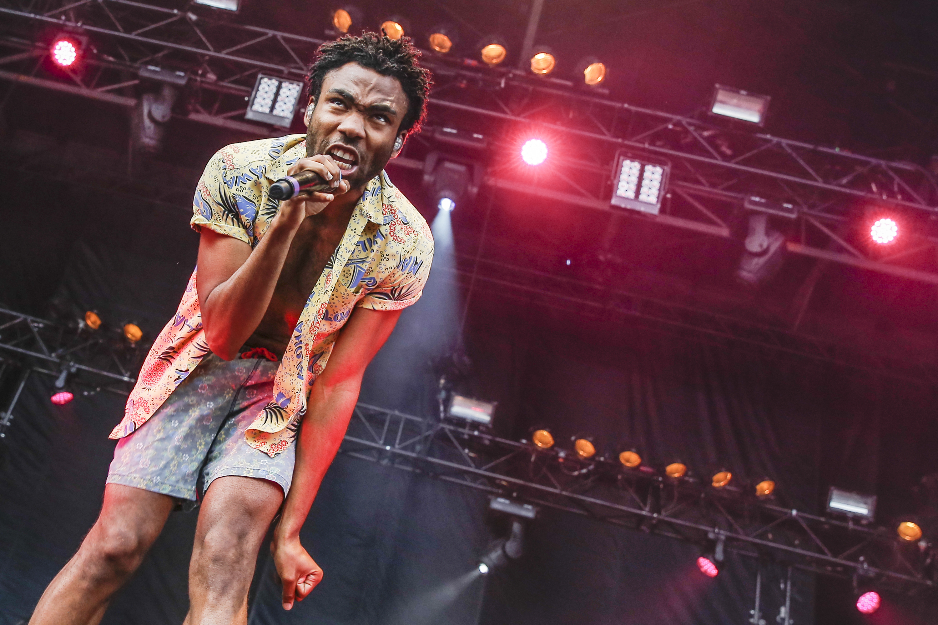 Donald Glover (aka "Childish Gambino") performs at the RBC Royal Bank Bluesfest
