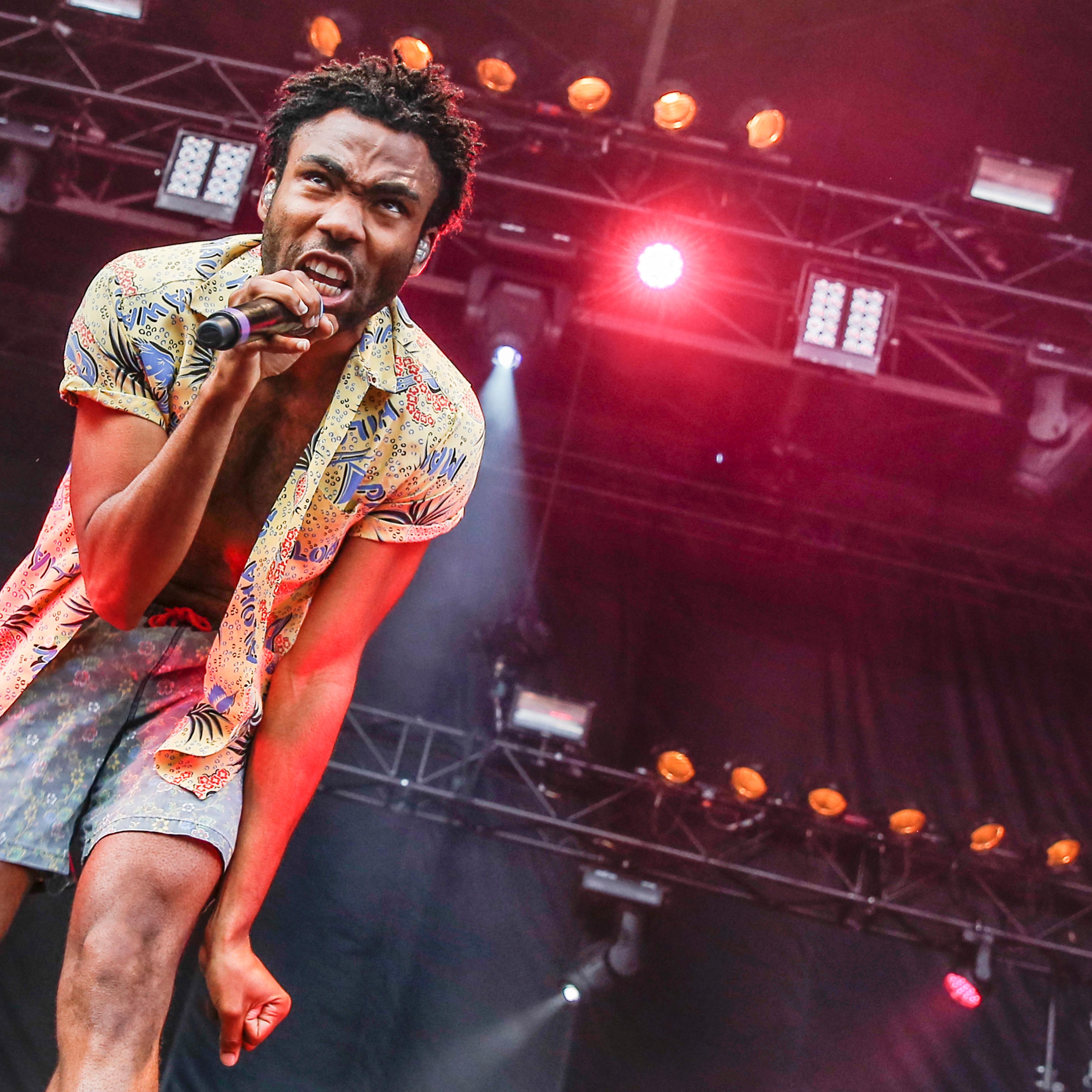 Donald Glover (aka "Childish Gambino") performs at the RBC Royal Bank Bluesfest