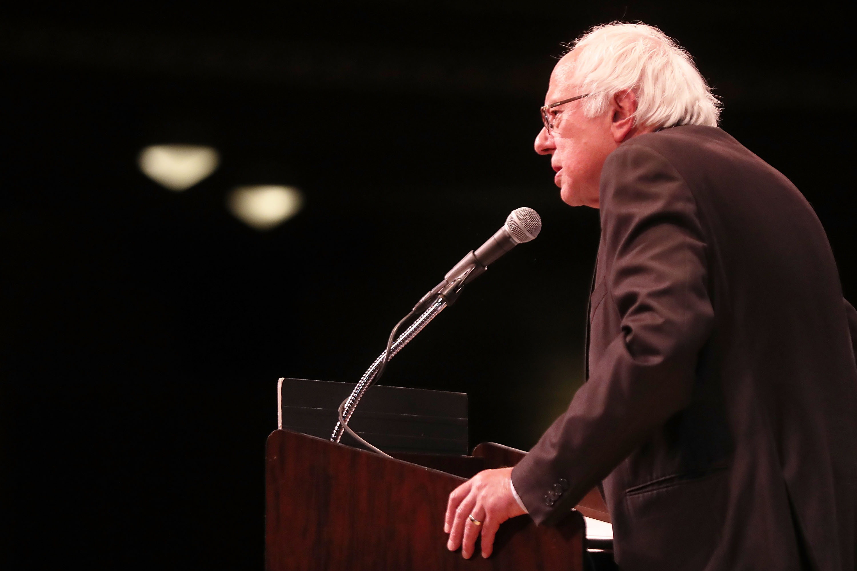 Bernie Sanders Delivers Speech In New York City