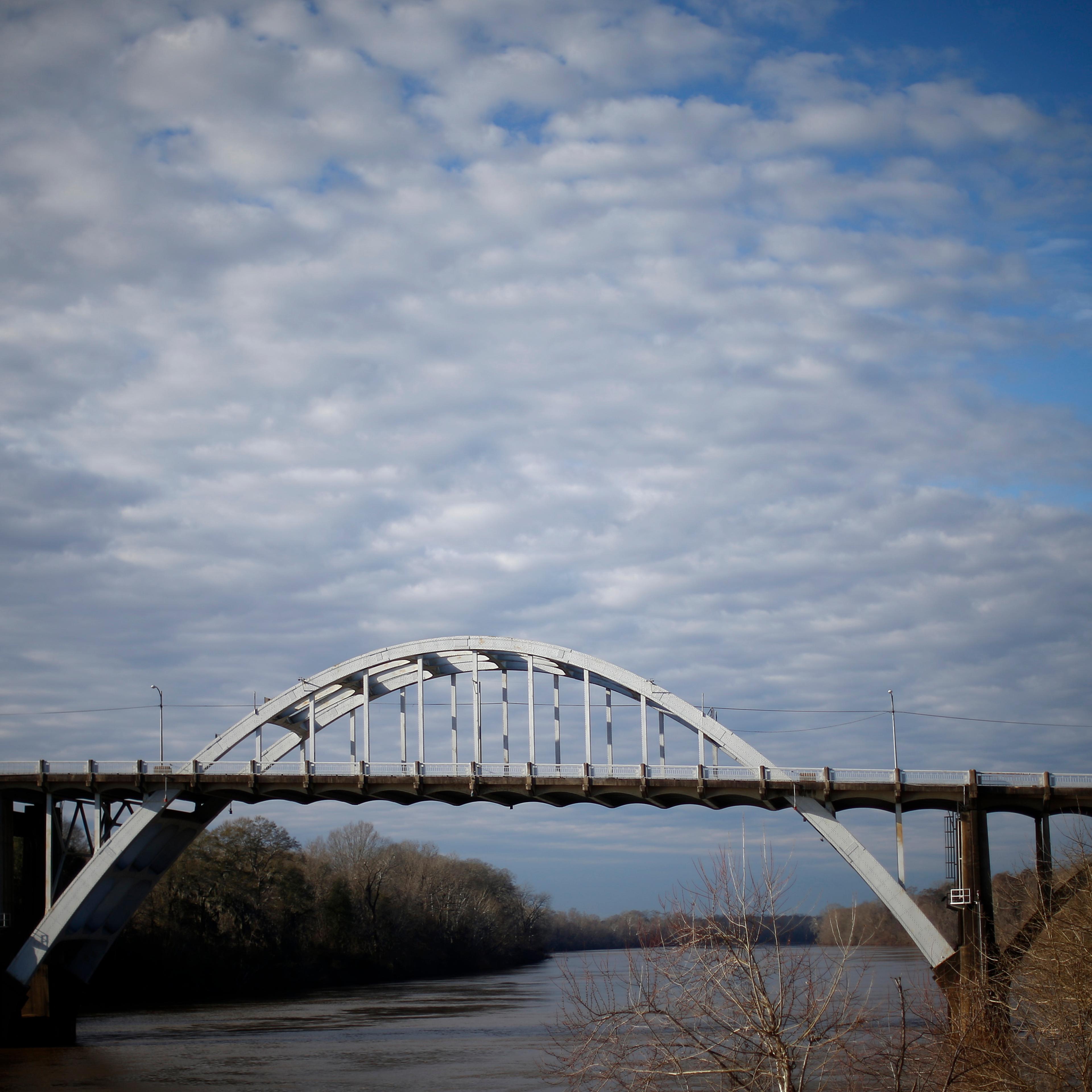 The Edmund Pettus Bridge is seen in Selma, Alabama on Jan. 9, 2015.