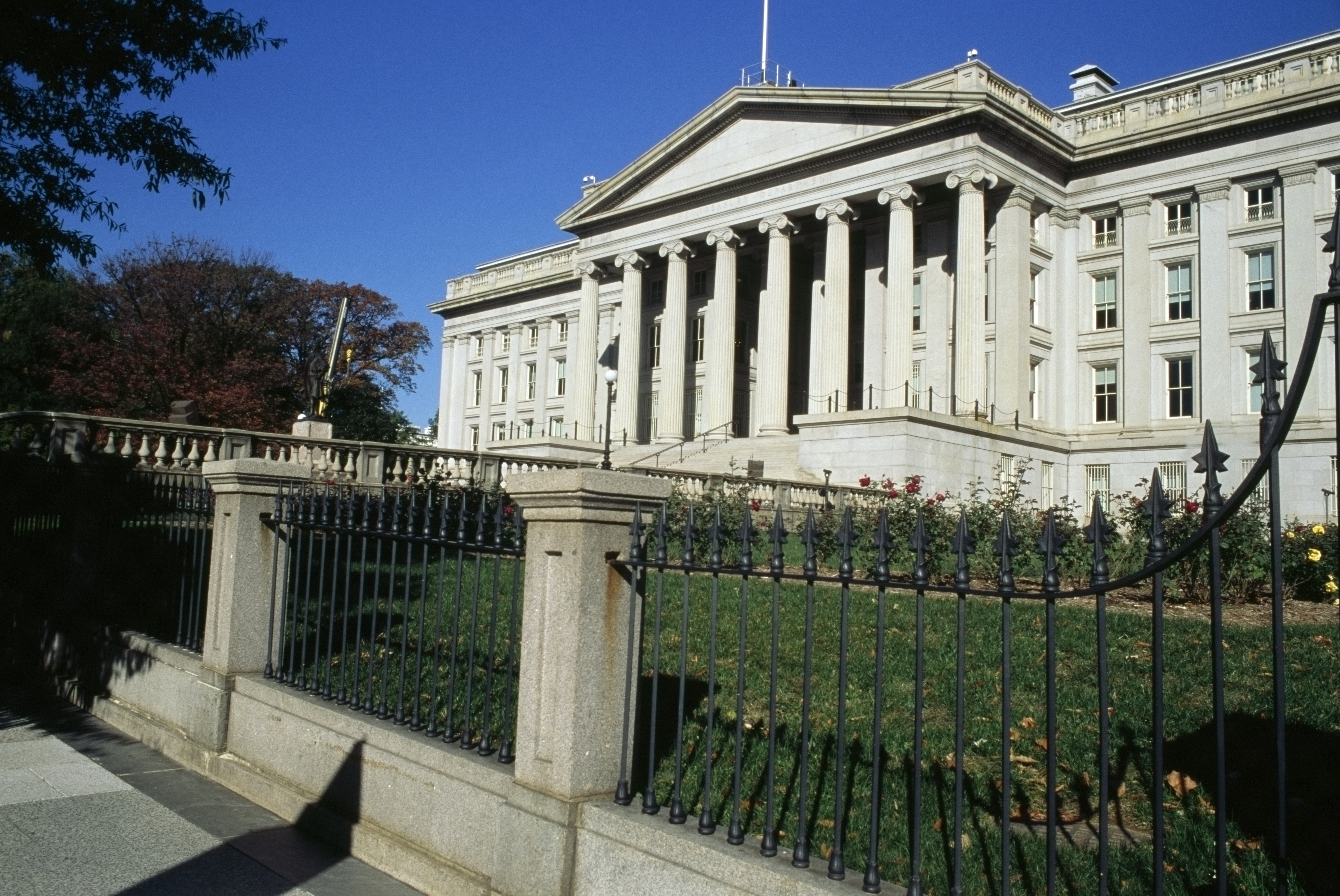 Treasury Building, United States Department of Treasury, Washington DC, District of Columbia, USA