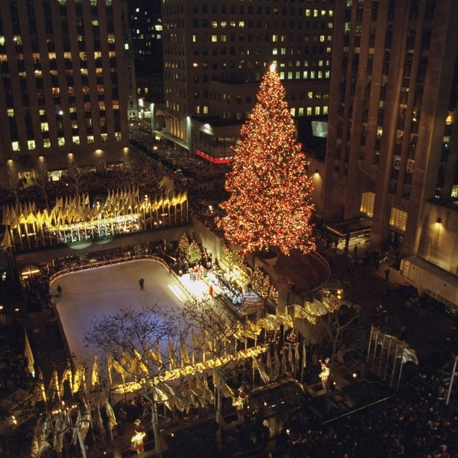 Annual Christmas tree lighting ceremony at Rockefeller Cente