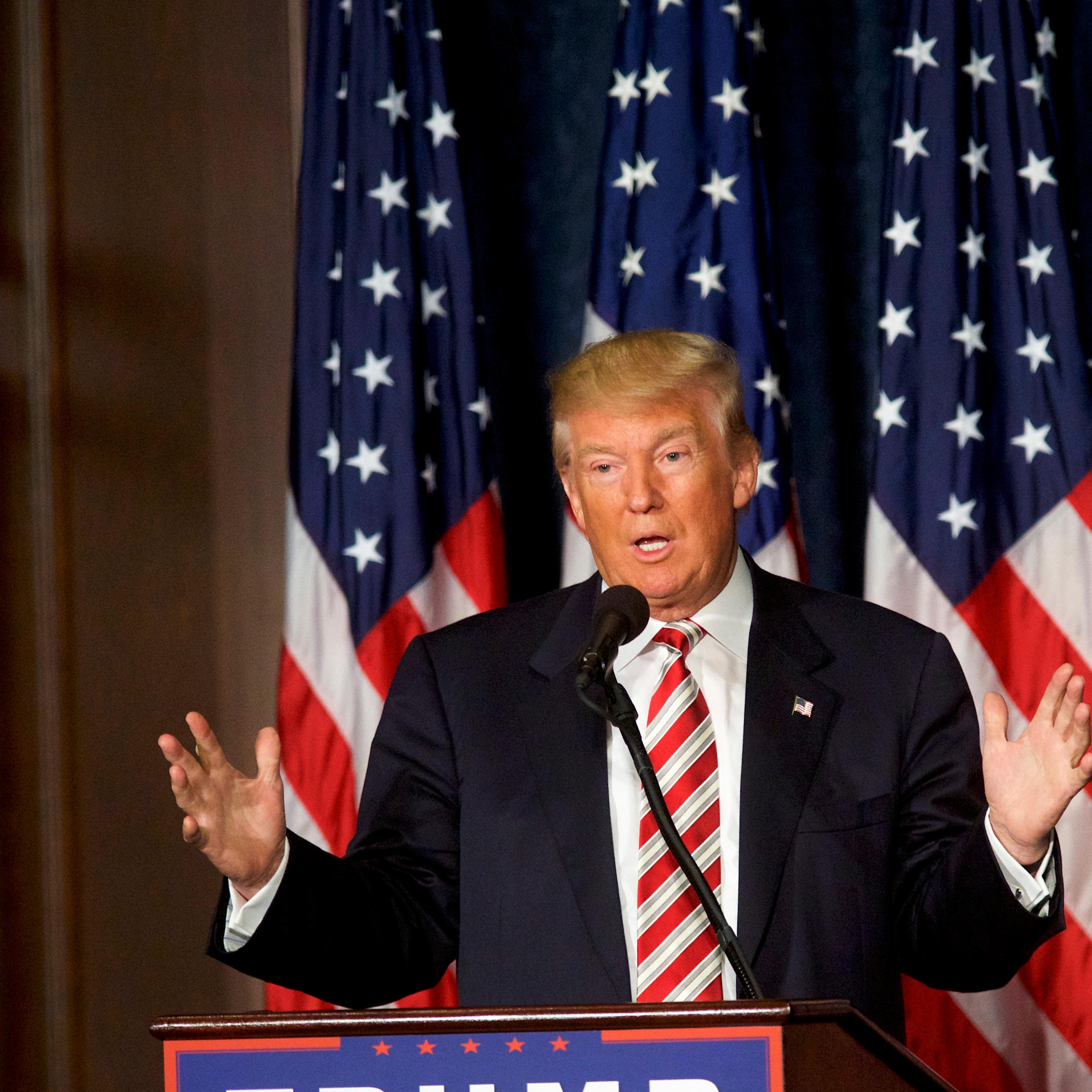 GOP Presidential Candidate Donald Trump Campaigns In Philadelphia