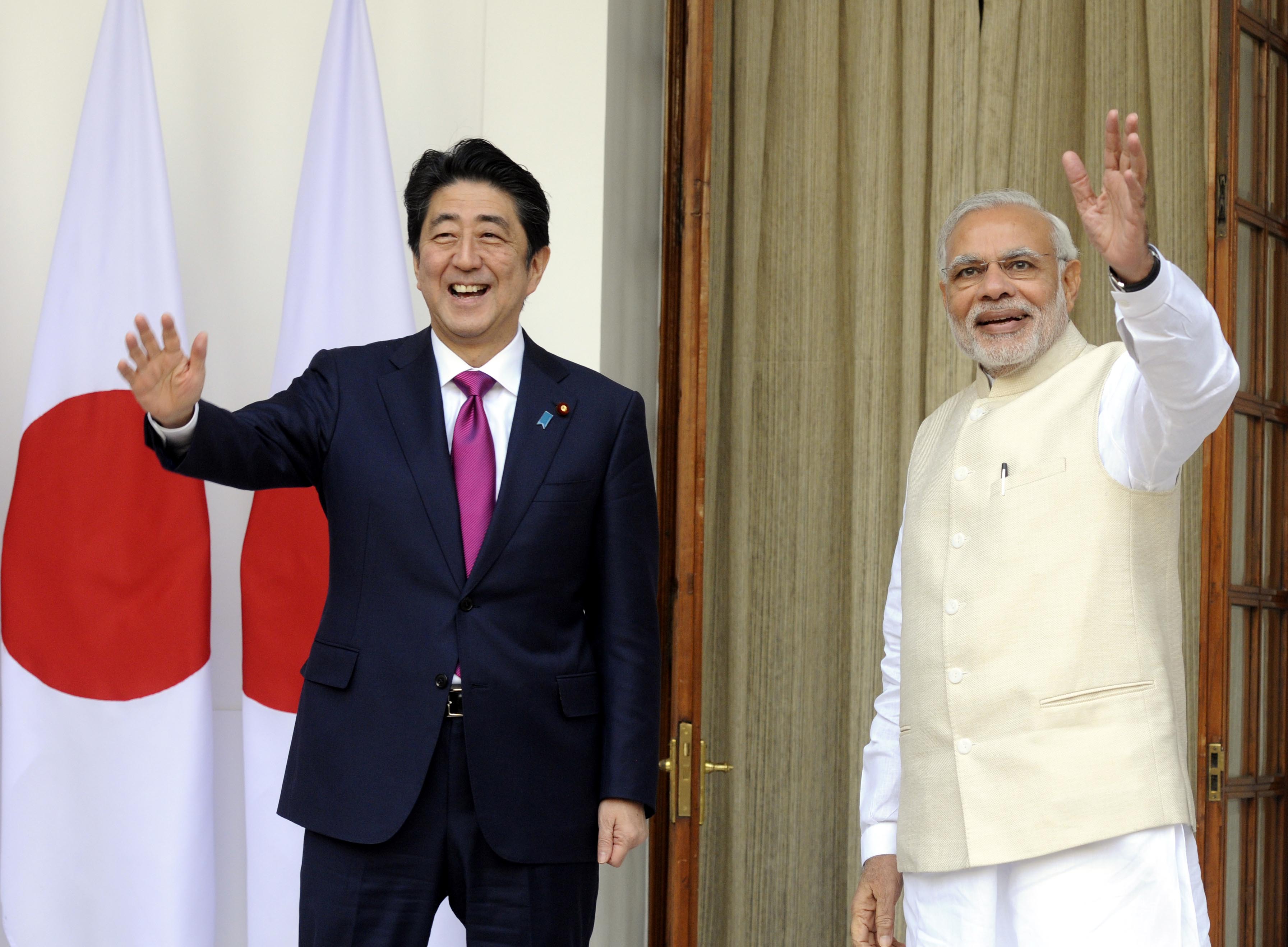 Prime Minister Narendra Modi Meets Japanese Prime Minister Shinzo Abe