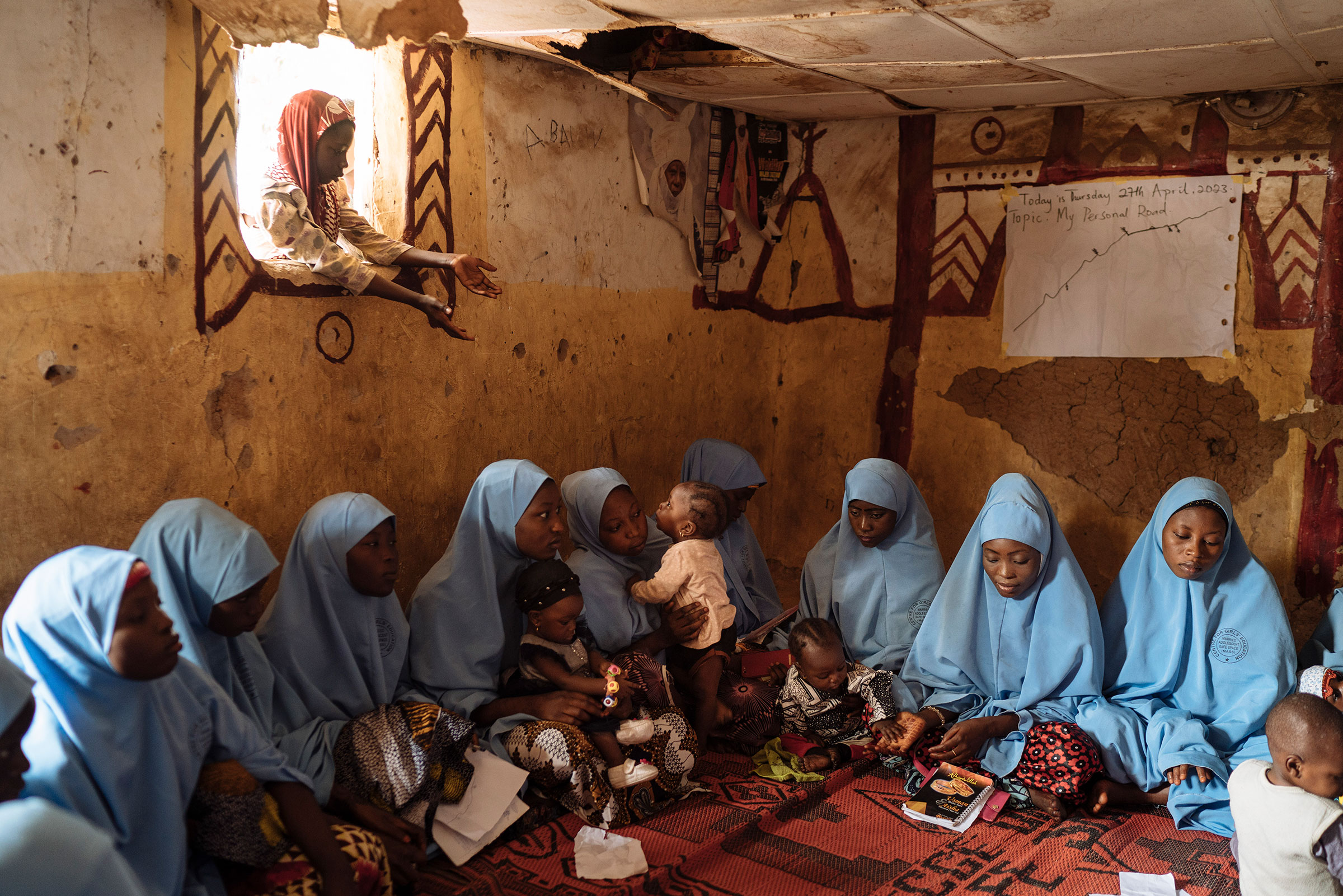 A program for adolescent mothers run by the Center for Girls Education in Zaria, Nigeria, which is expected by 2050 to overtake the United States as the world's third most populous country, on April 27. Educating girls has an unusually large impact on fa