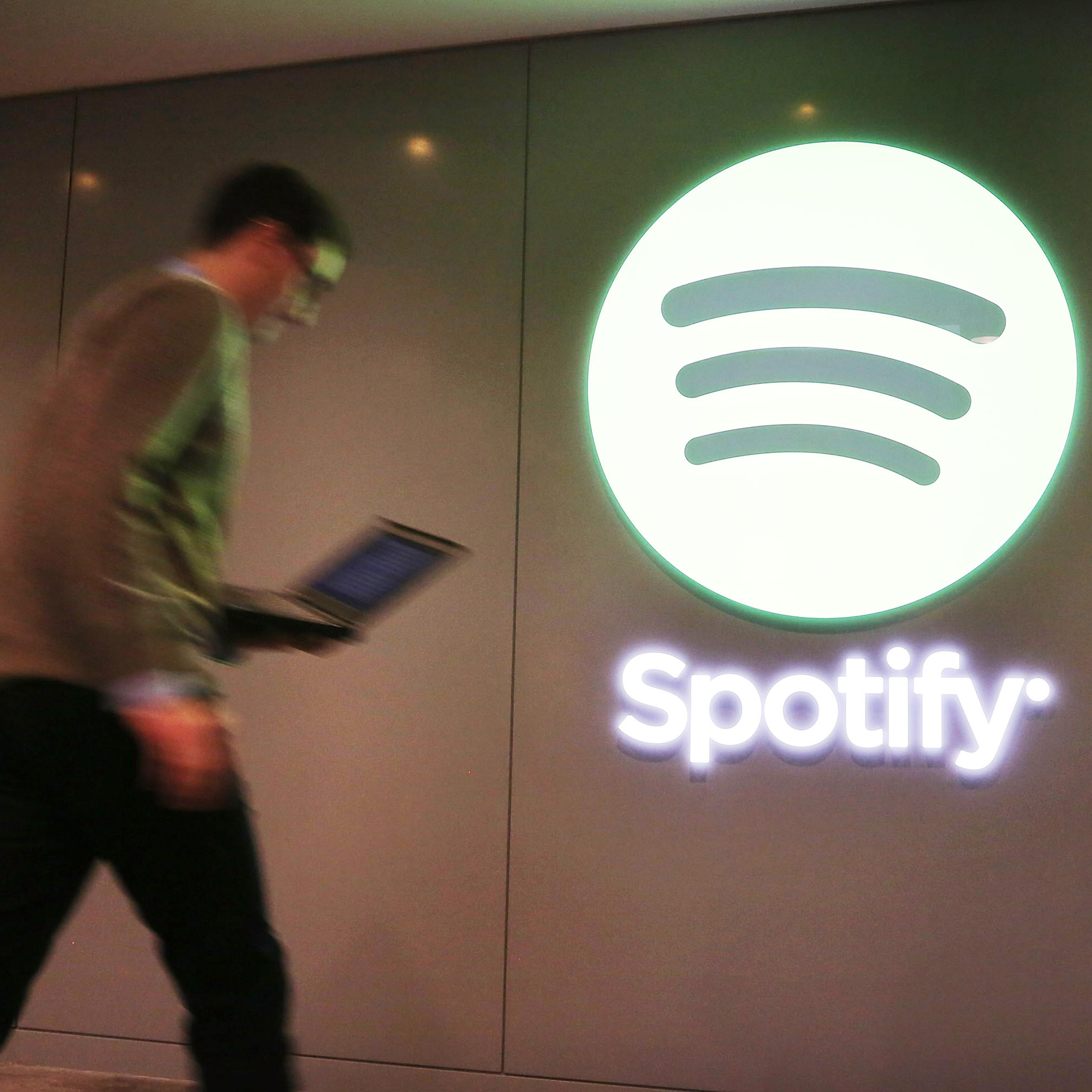 Online Music Streaming Service Spotify Holds Press Event In New York