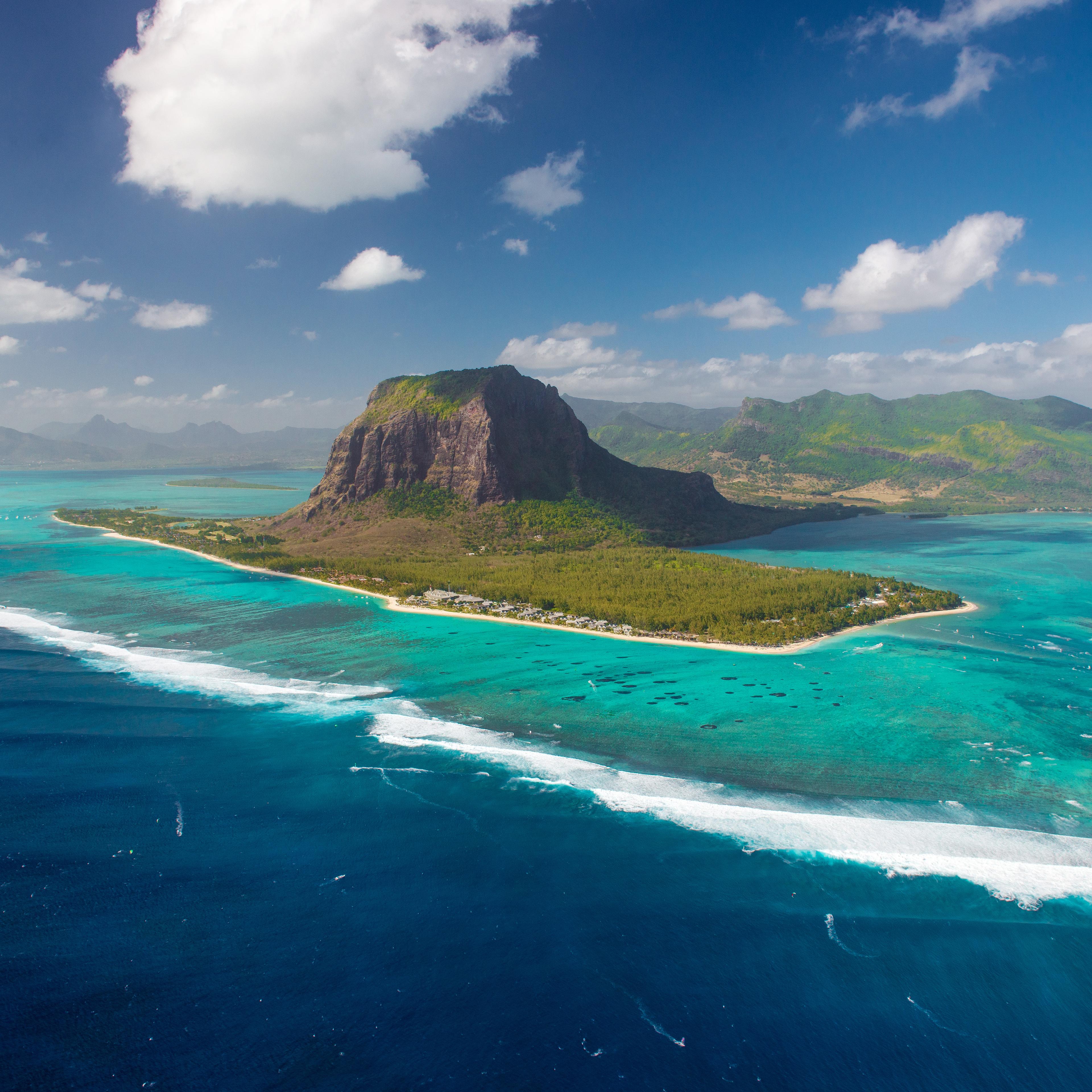 All alone: Tiny Mauritius, between Madagascar and India, marks the spot where a continent once lay