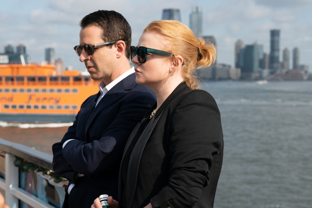 Sarah Snook and Jeremy Strong in <i>Succession</i> Season 4, Episode 3: "Connor's Wedding"