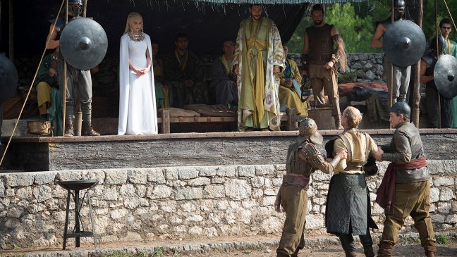 Game of Thrones' characters Jorah and Daenerys reunited at last