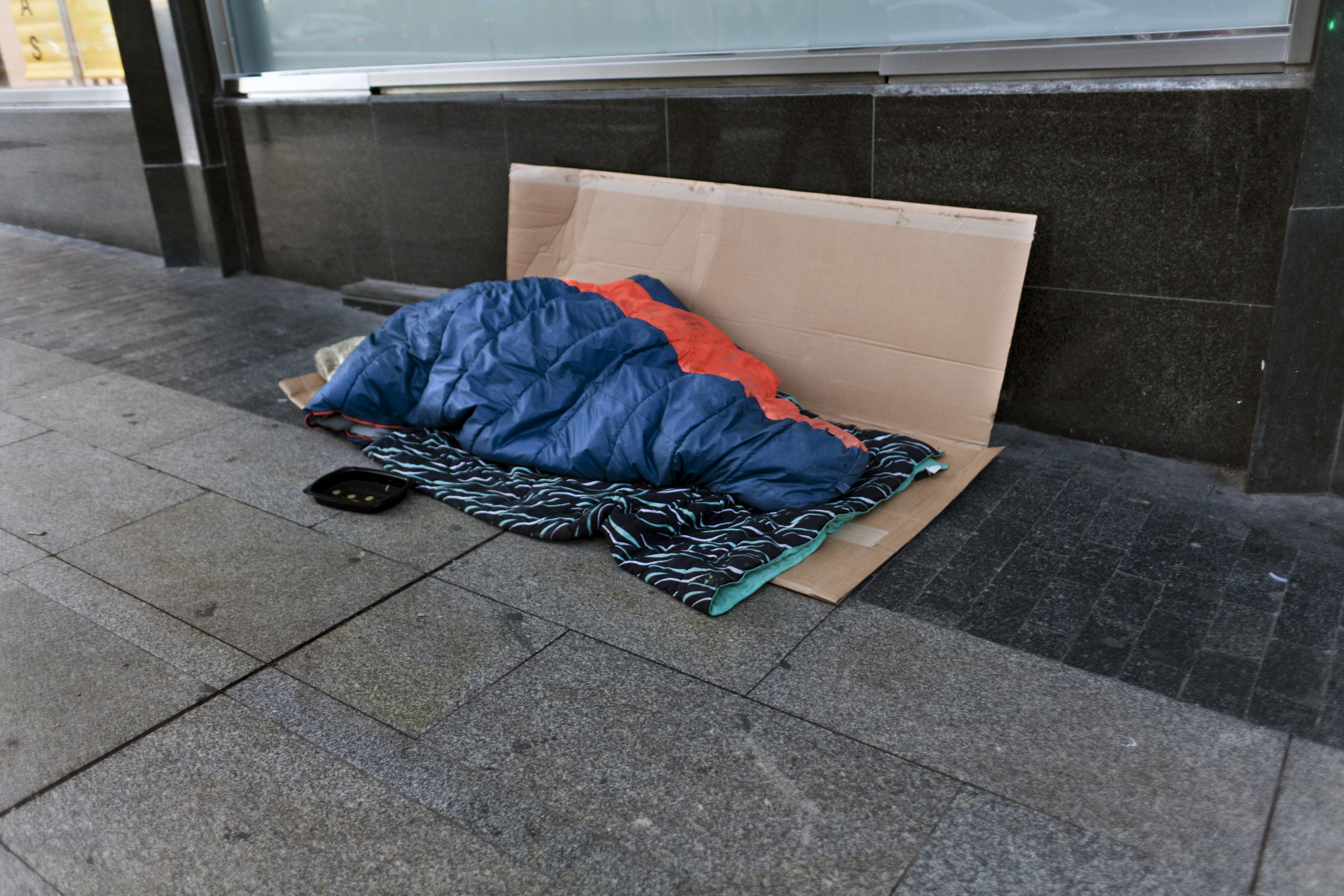 homeless sleeping