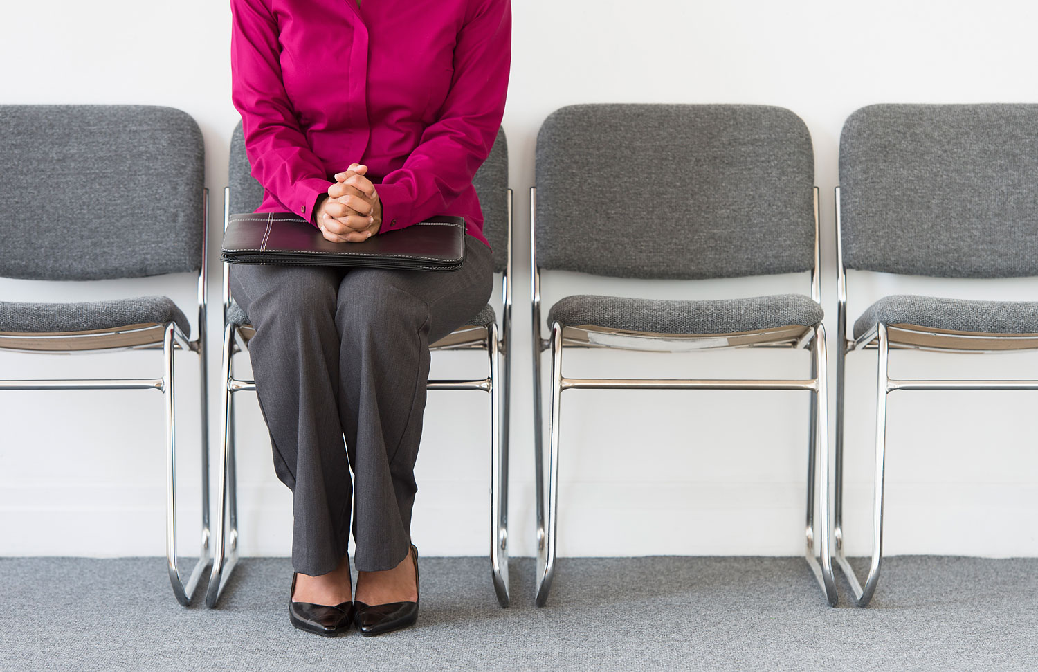 woman before interview