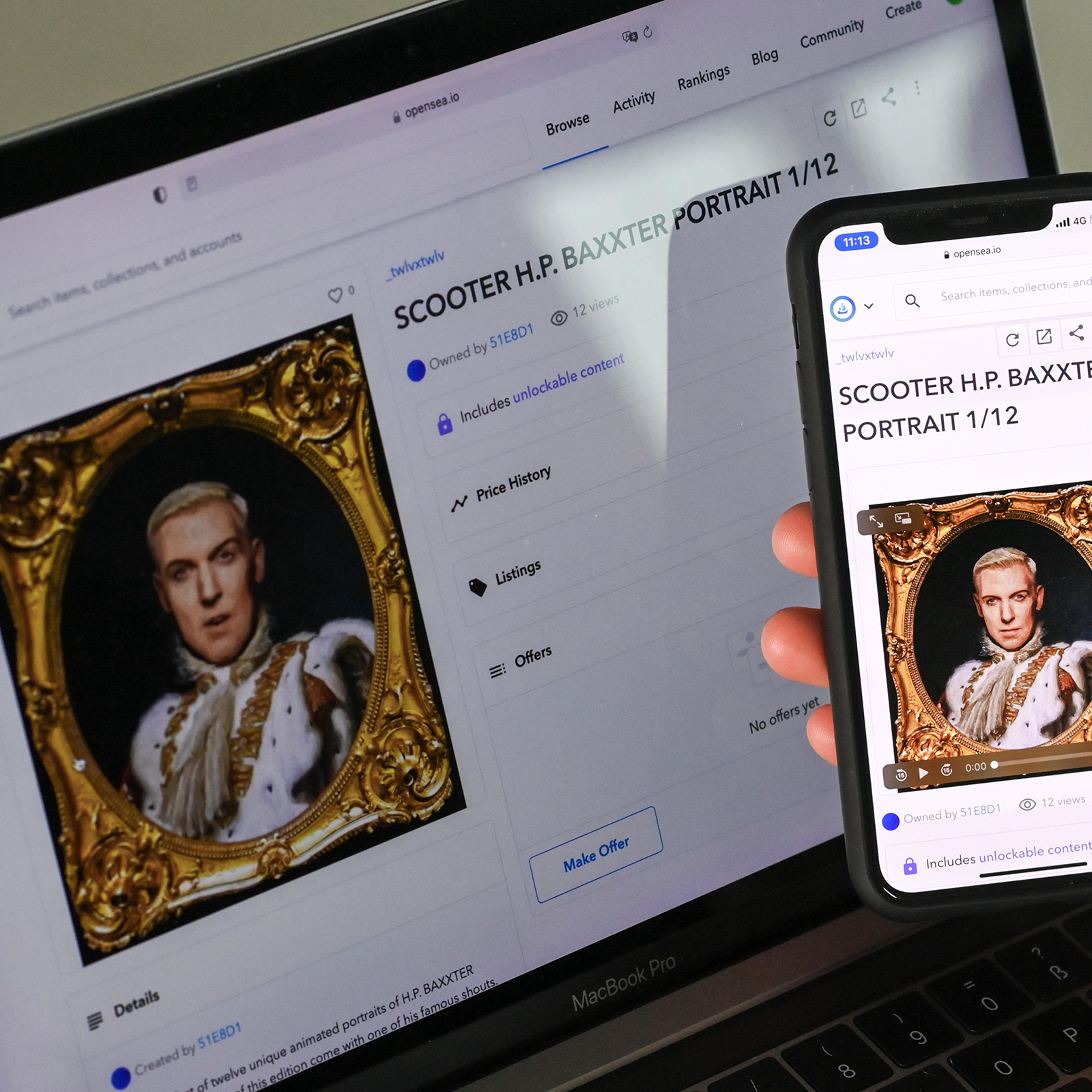 Forgery-proof digital artwork from Scooter