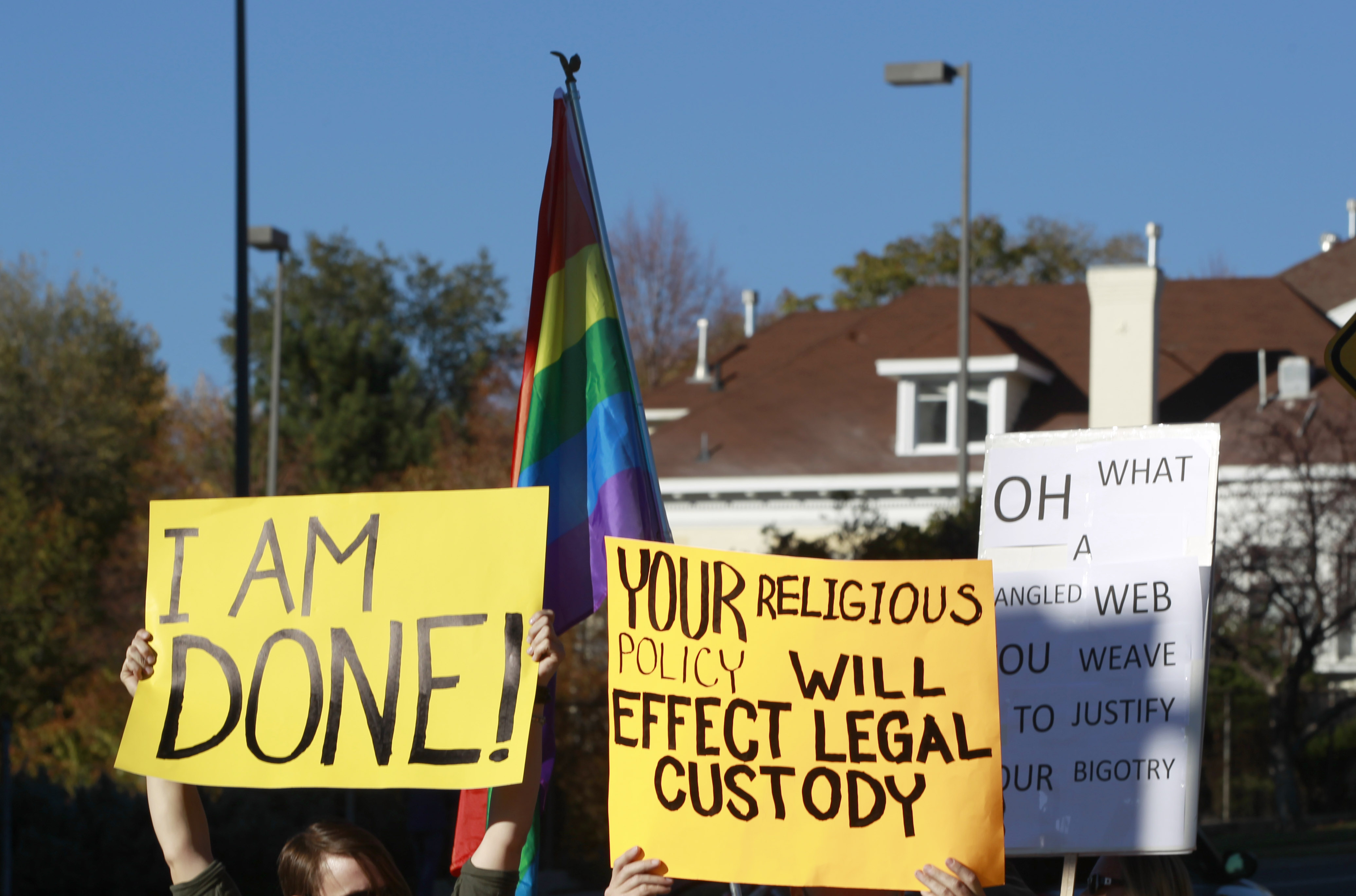 Mormons Protests Church's New Ruling Against Children Of Same-Sex Couples