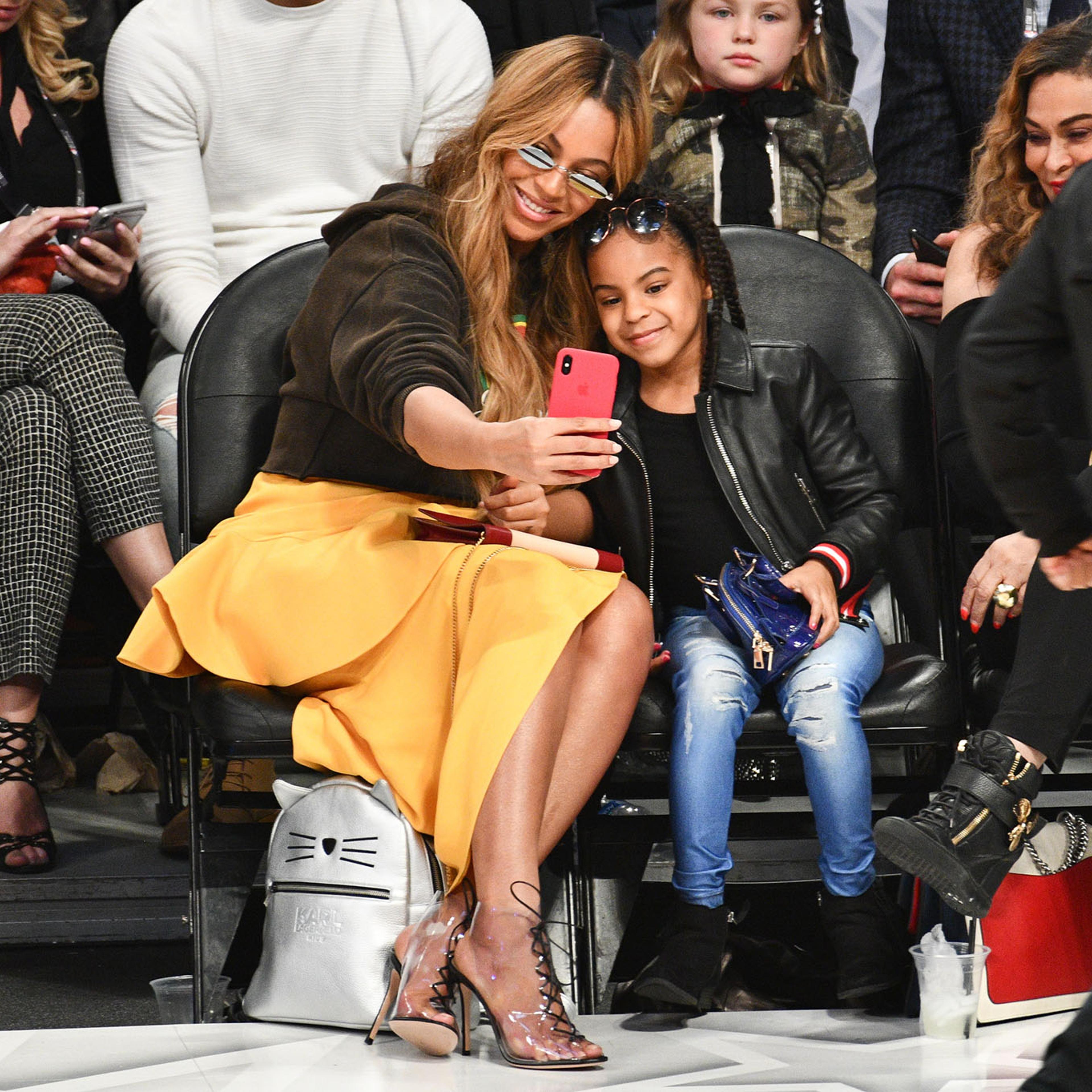 Celebrities At The 67th NBA All-Star Game: Team LeBron Vs. Team Stephen