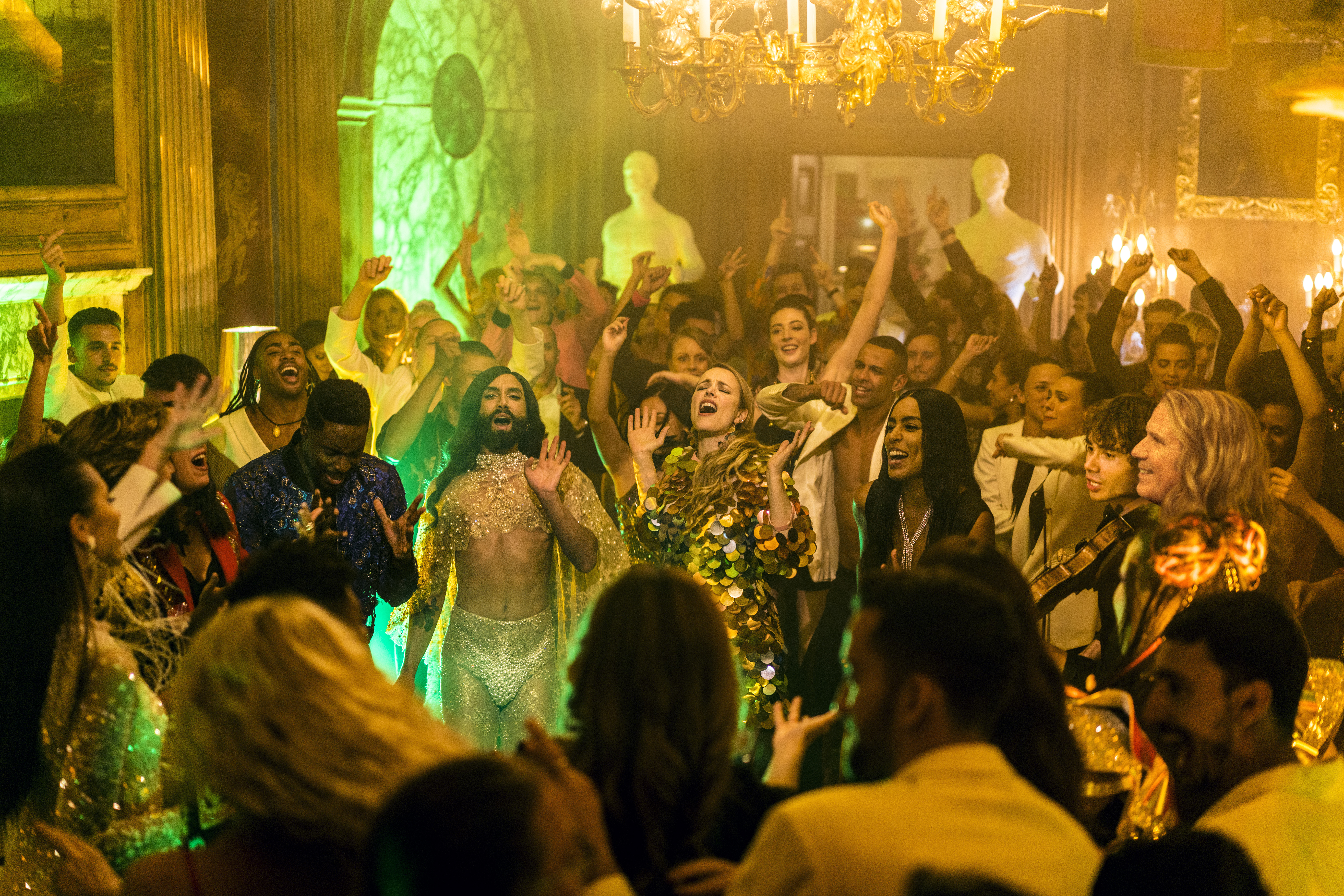 EUROVISION SONG CONTEST: The Story of Fire Saga - Estonian singer Elina Netsajeva, Dan Stevens as Alexander Lemtov, Ukrainian singer Jamala, French-Congolese singer Jessy Matador, Austrian singer Conchita Wurst, Rachel McAdams as Sigrit Ericksdottir, Swe