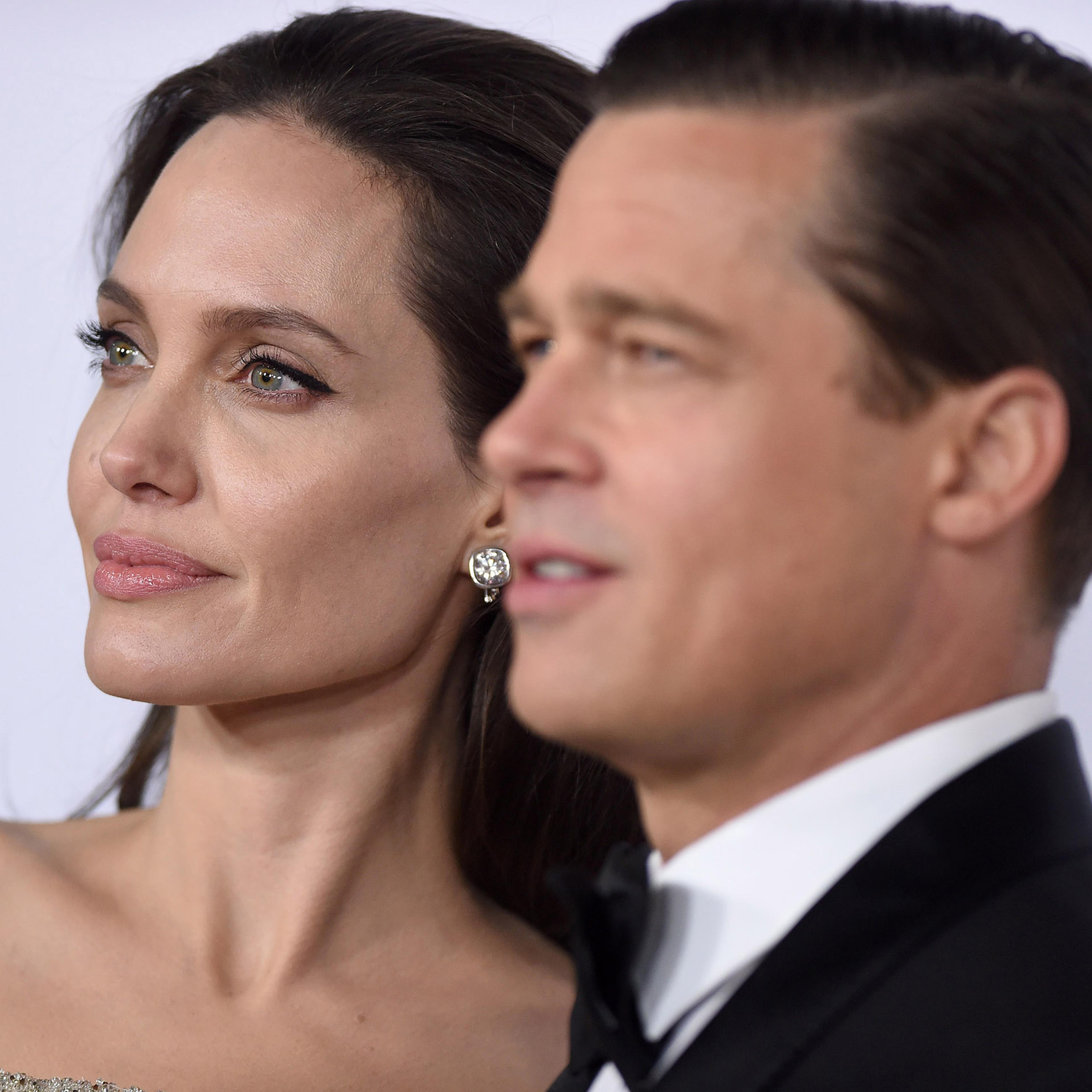Angelina Jolie and Brad Pitt arrive at the AFI FEST 2015 Opening Night Gala Premiere of Universal Pictures' 'By The Sea' in Hollywood, Calif. on Nov. 5, 2015.