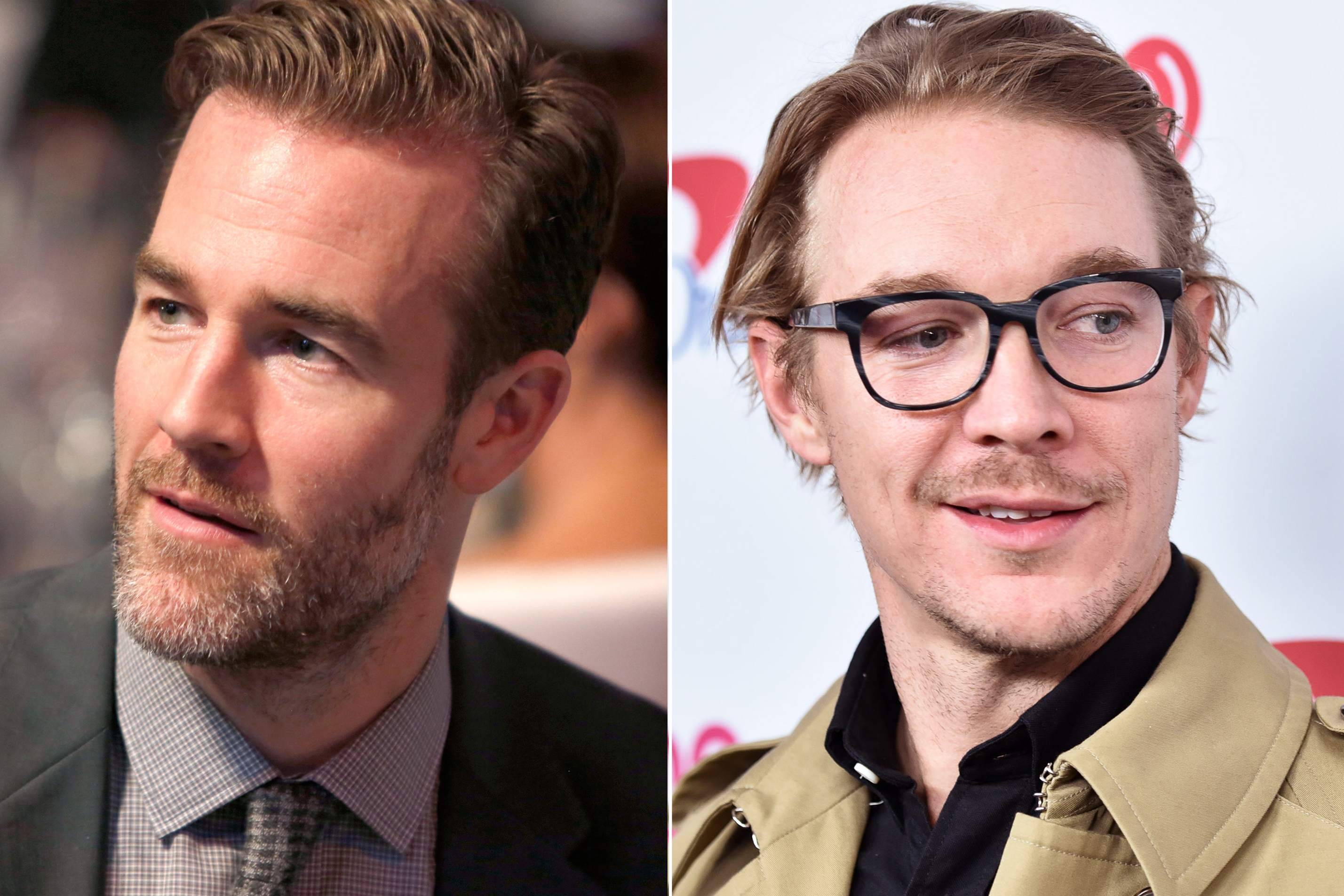 James Van Der Beek in Burbank, CA on Oct. 22, 2016 (L); Diplo in New York City, on Dec. 9, 2016.