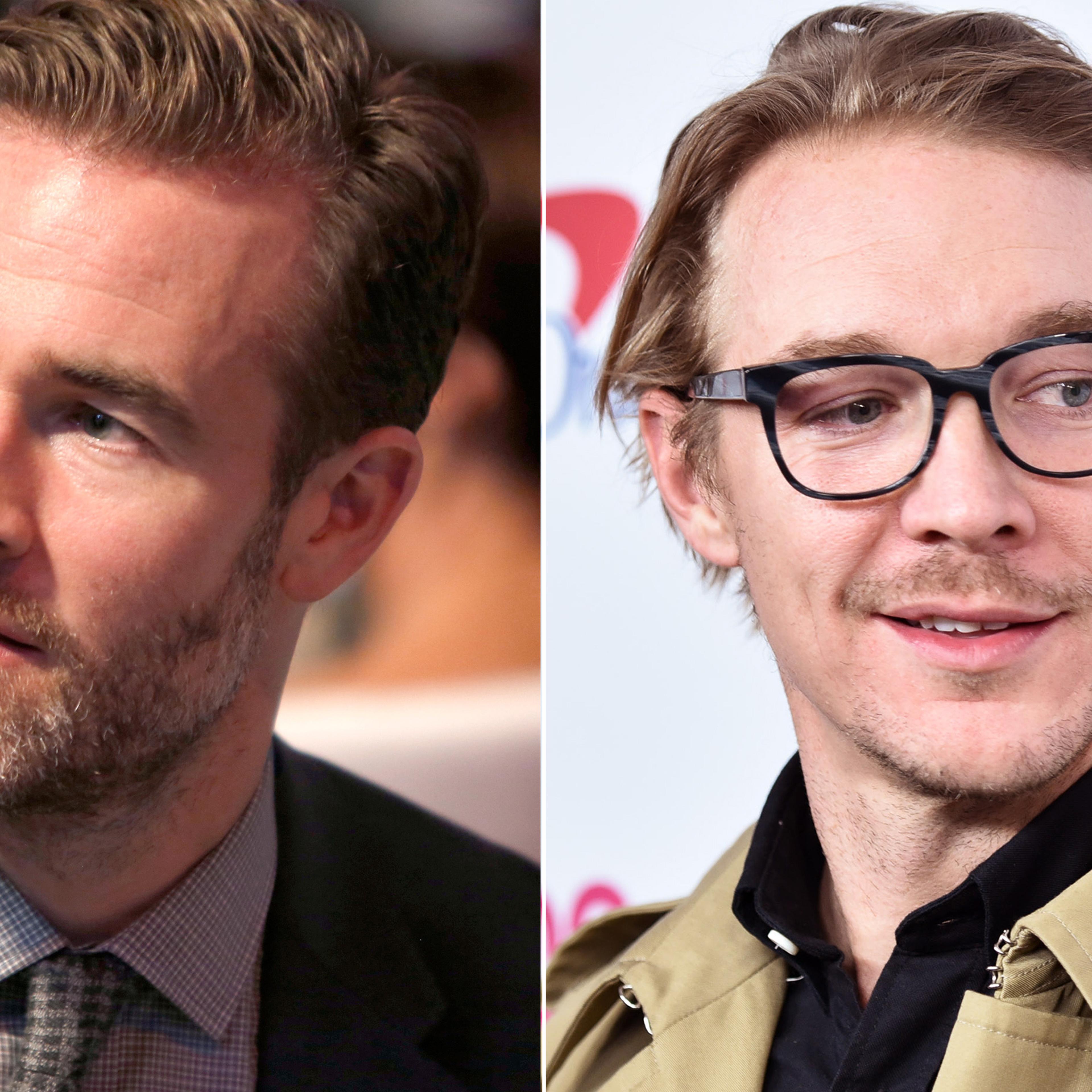 James Van Der Beek in Burbank, CA on Oct. 22, 2016 (L); Diplo in New York City, on Dec. 9, 2016.
