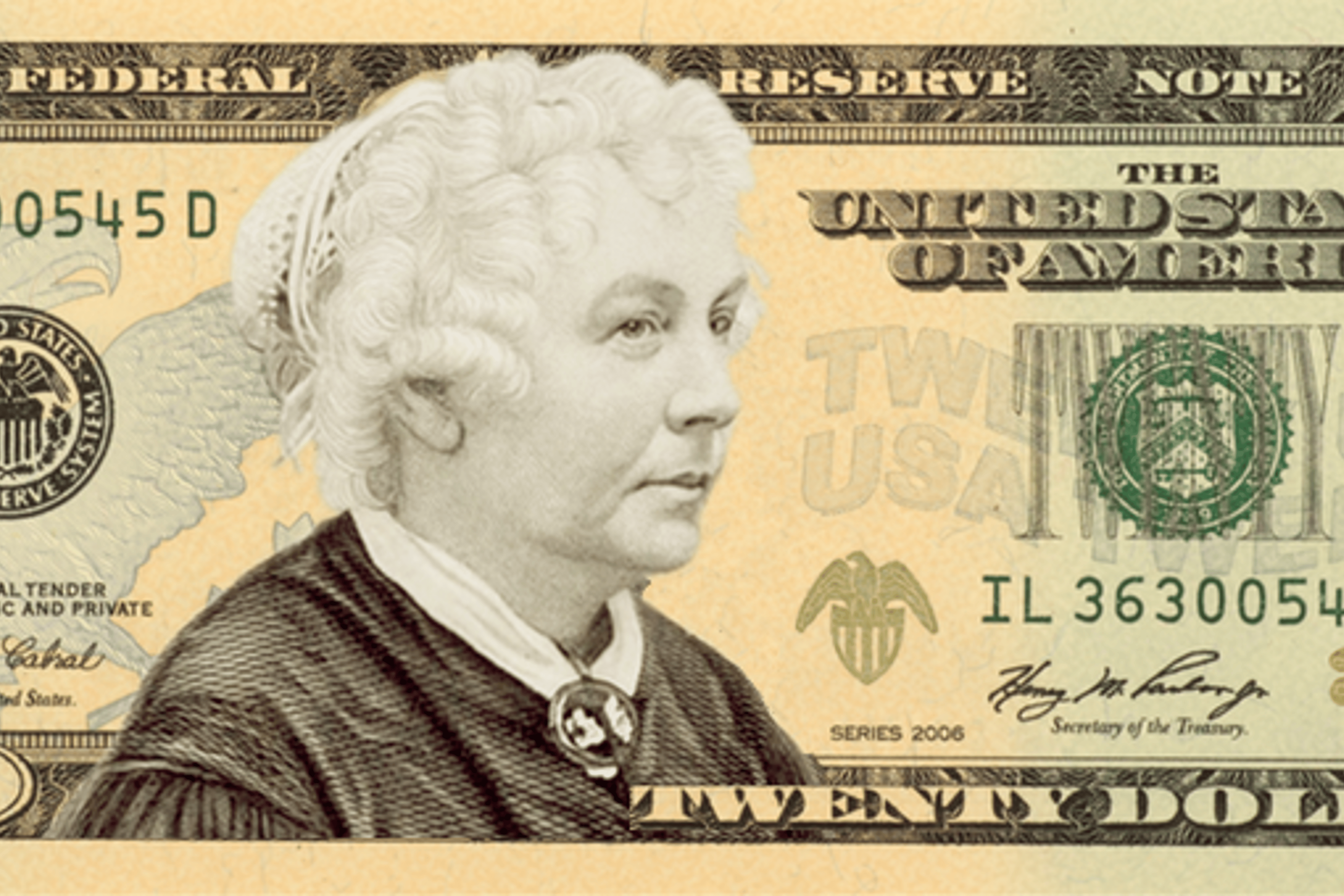 Elizabeth Cady Stanton on the $20