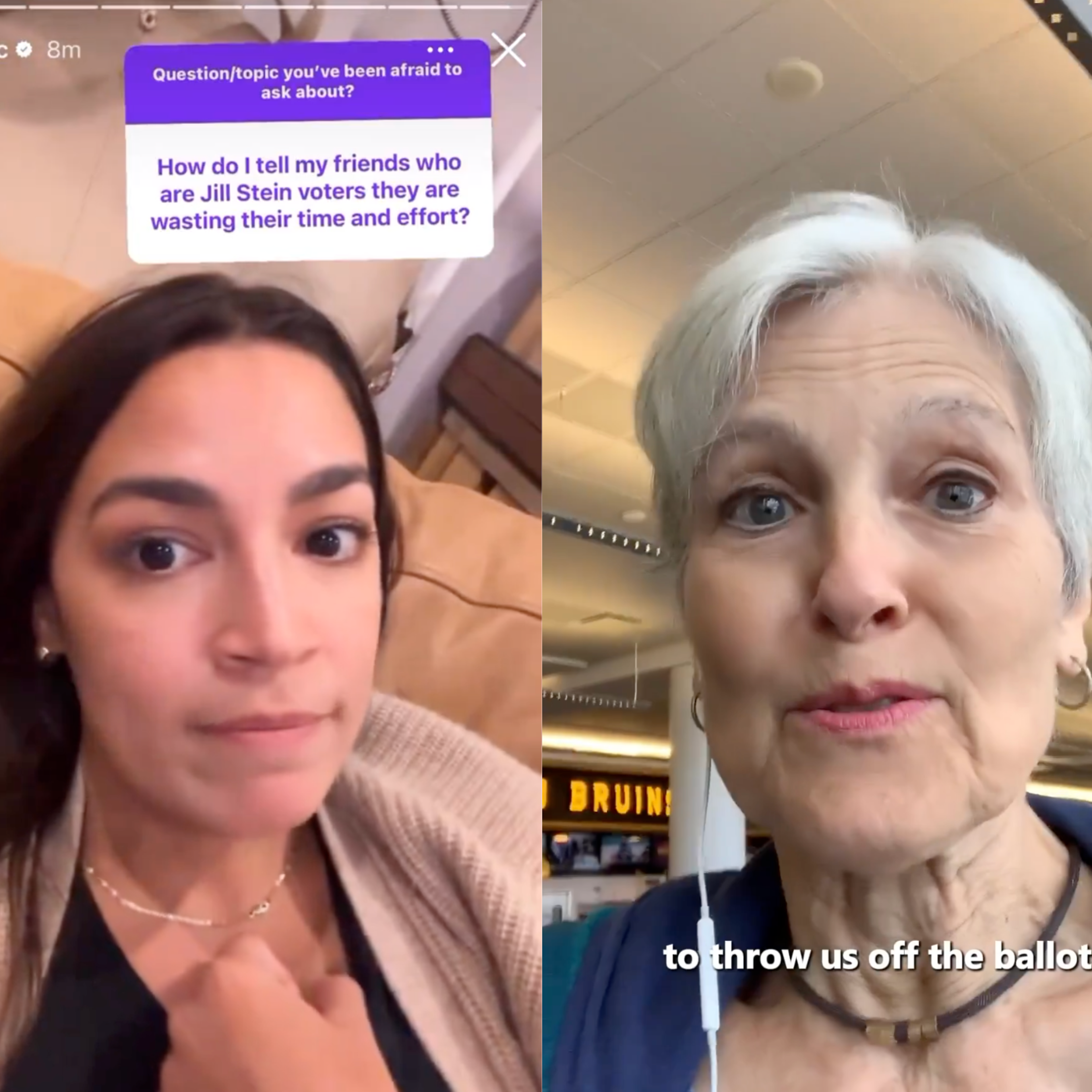Rep. Alexandria Ocasio-Cortez (D- N.Y.) and Green Party presidential nominee Dr. Jill Stein