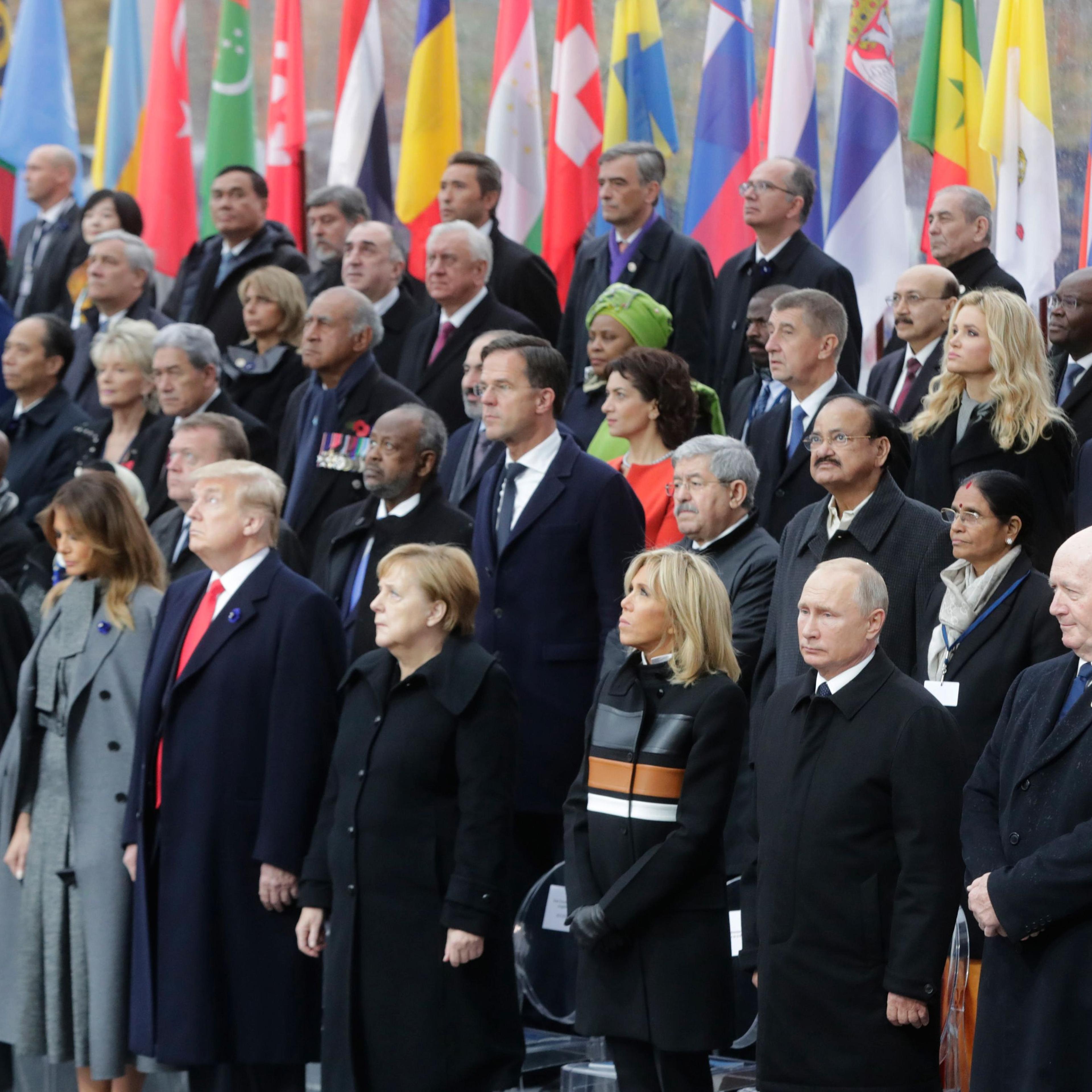 Commemoration of the Centenary of the end of the First World War, Paris, France - 11 Nov 2018