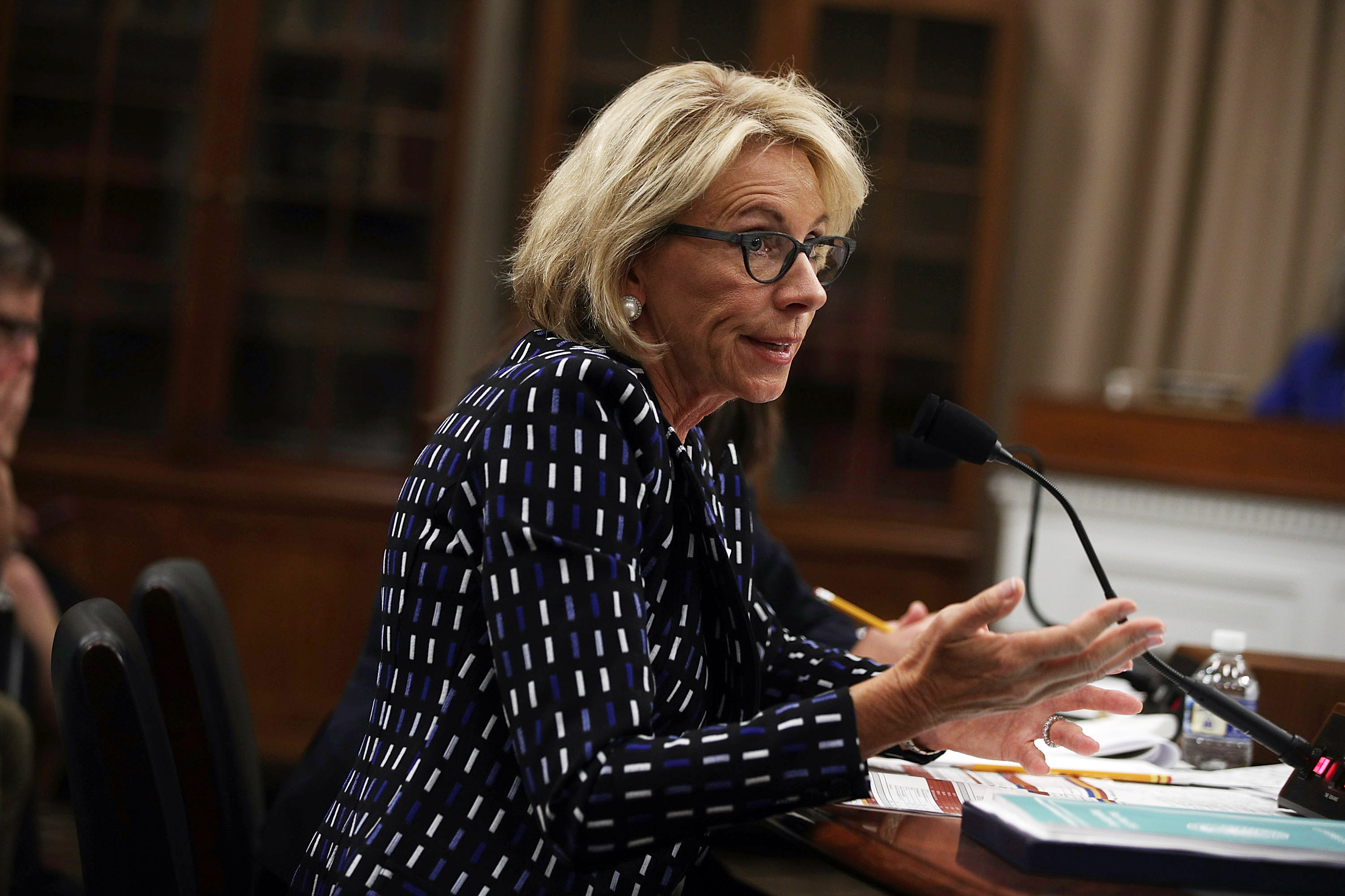 Education Secretary Betsy DeVos Testifies To House Appropriations Committee On Education Dept. Budget