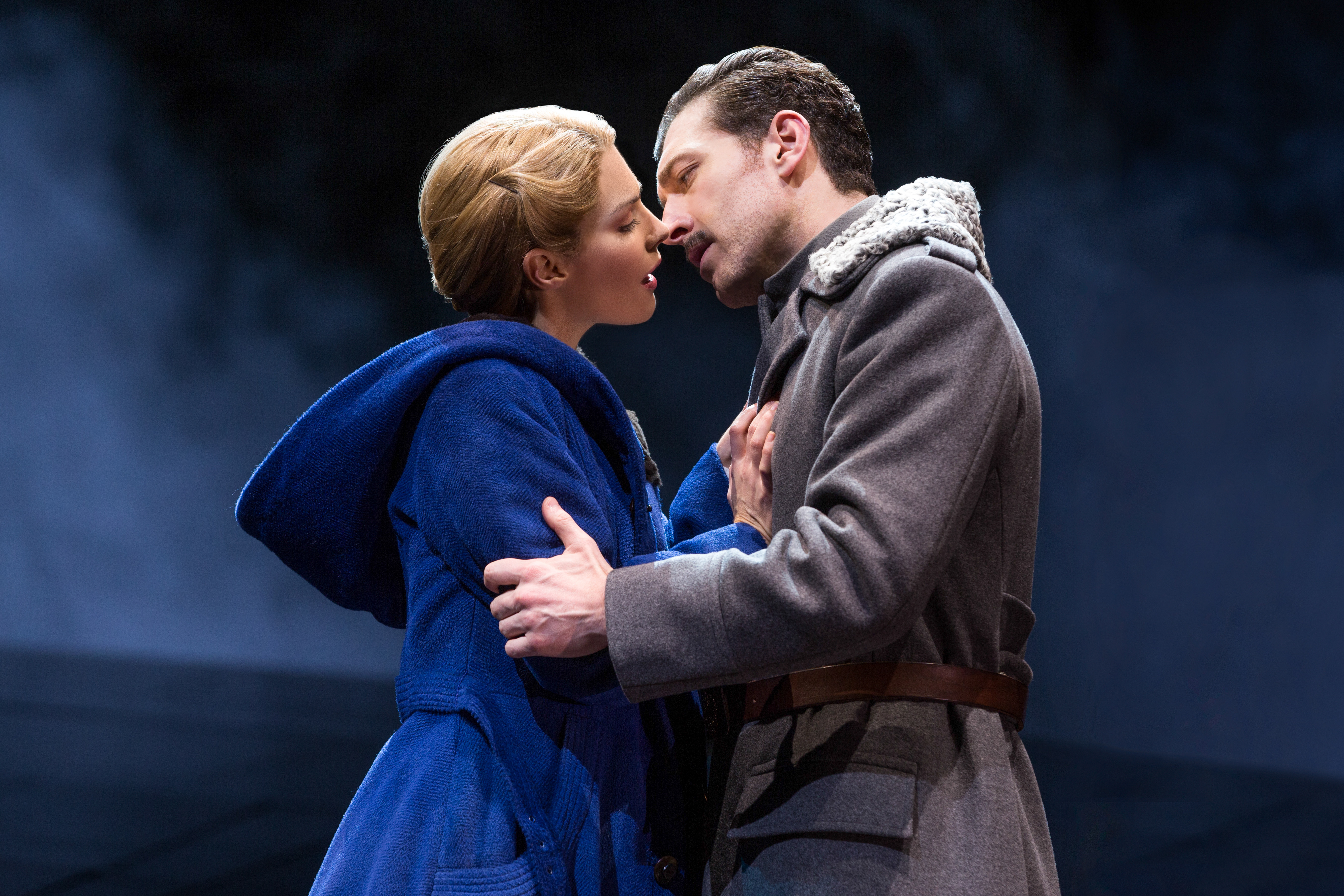 Kelli Barrett as Lara and Tam Mutu as Doctor Zhivago.
