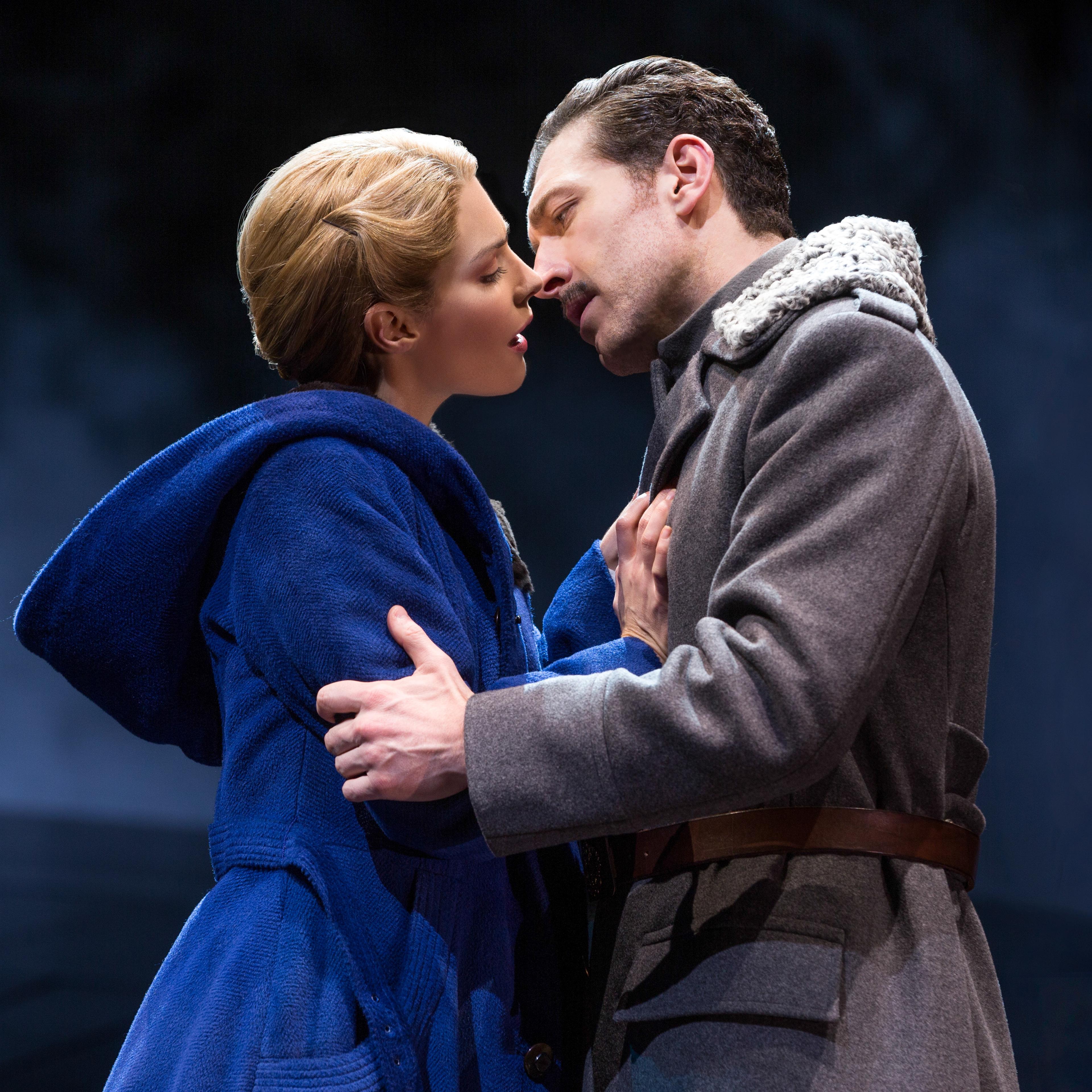 Kelli Barrett as Lara and Tam Mutu as Doctor Zhivago.