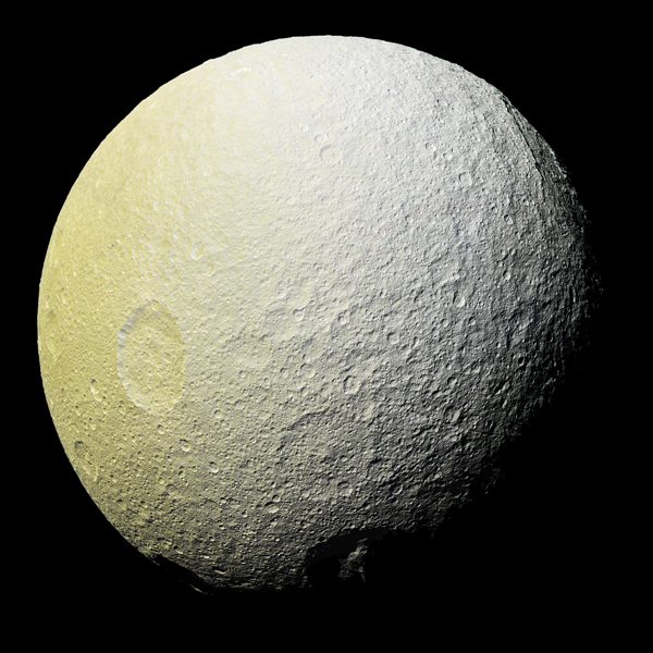 Tethys, one of Saturn's moons