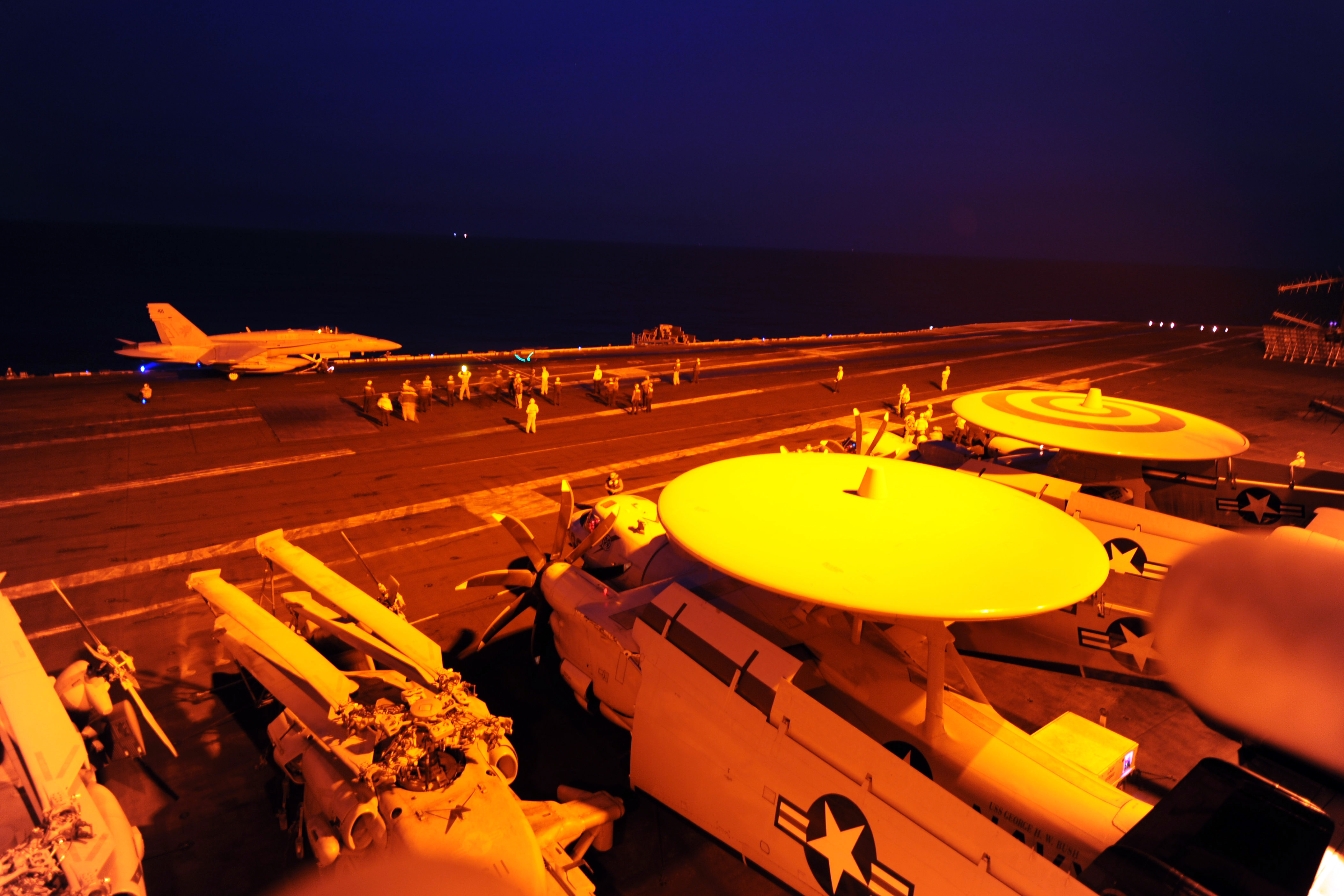 George H.W. Bush is supporting maritime security operations and theater security cooperation efforts in the U.S. 5th Fleet area of responsibility.