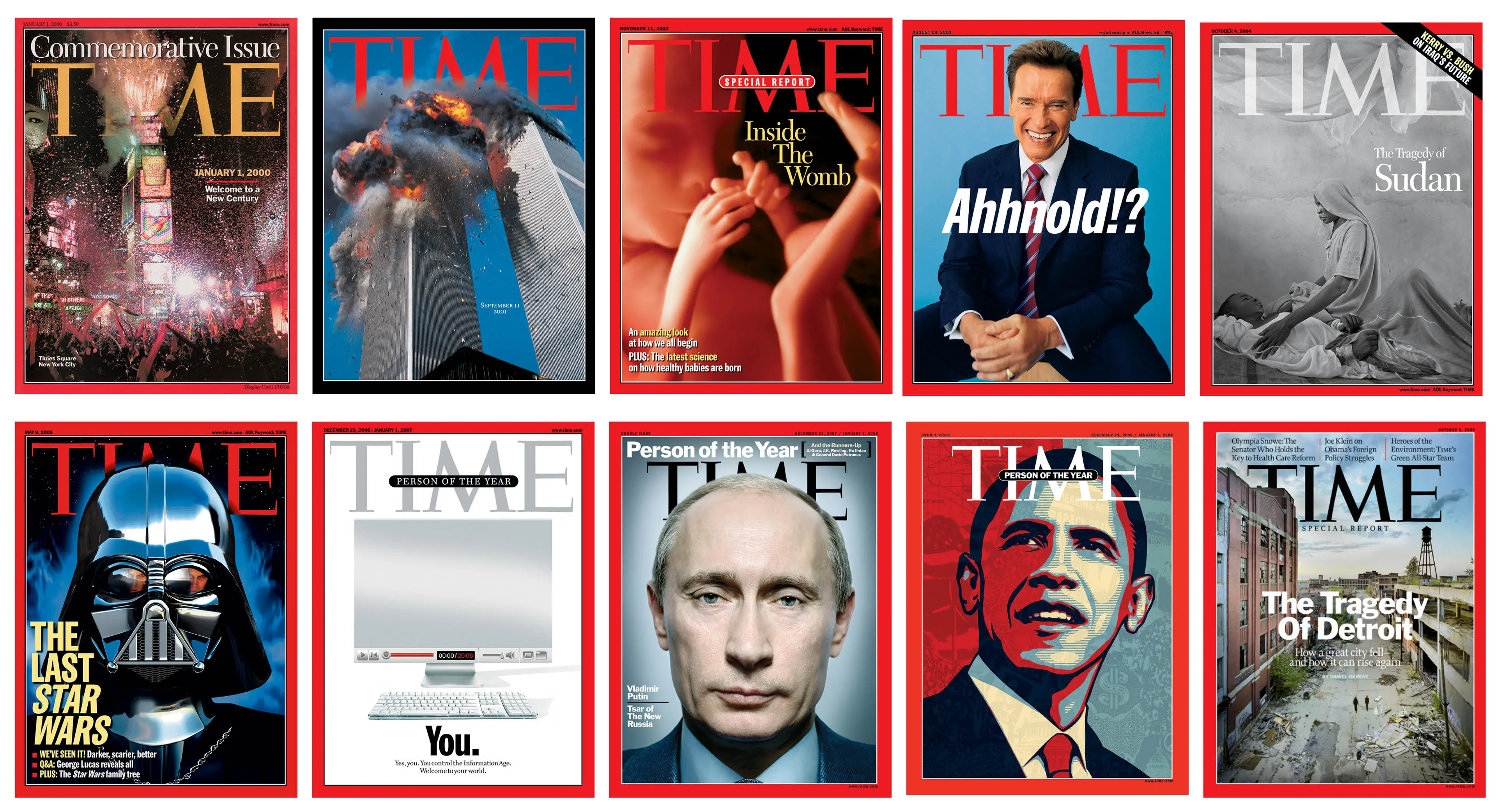 TIME cover decades 2000s