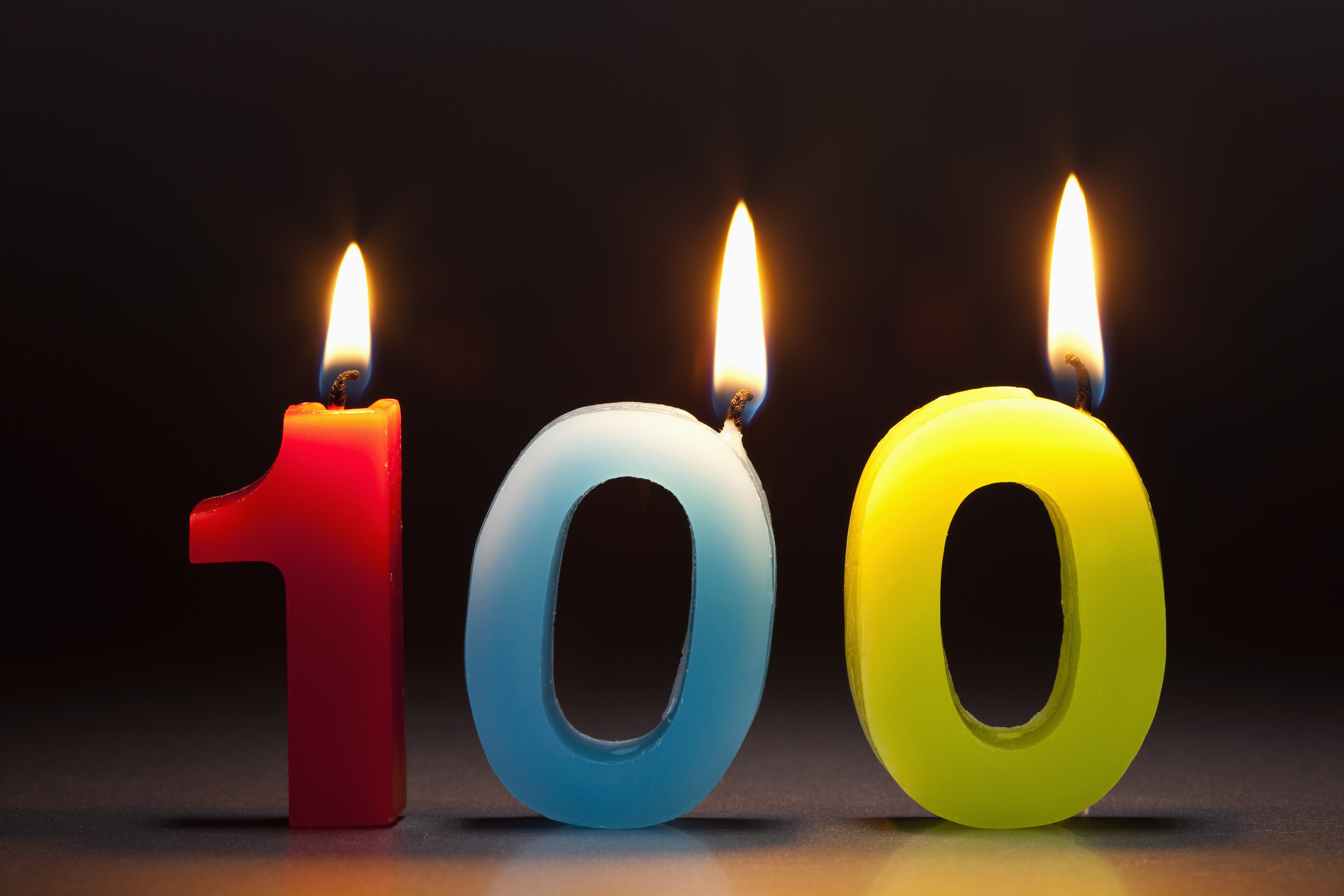 100-candles-lighted