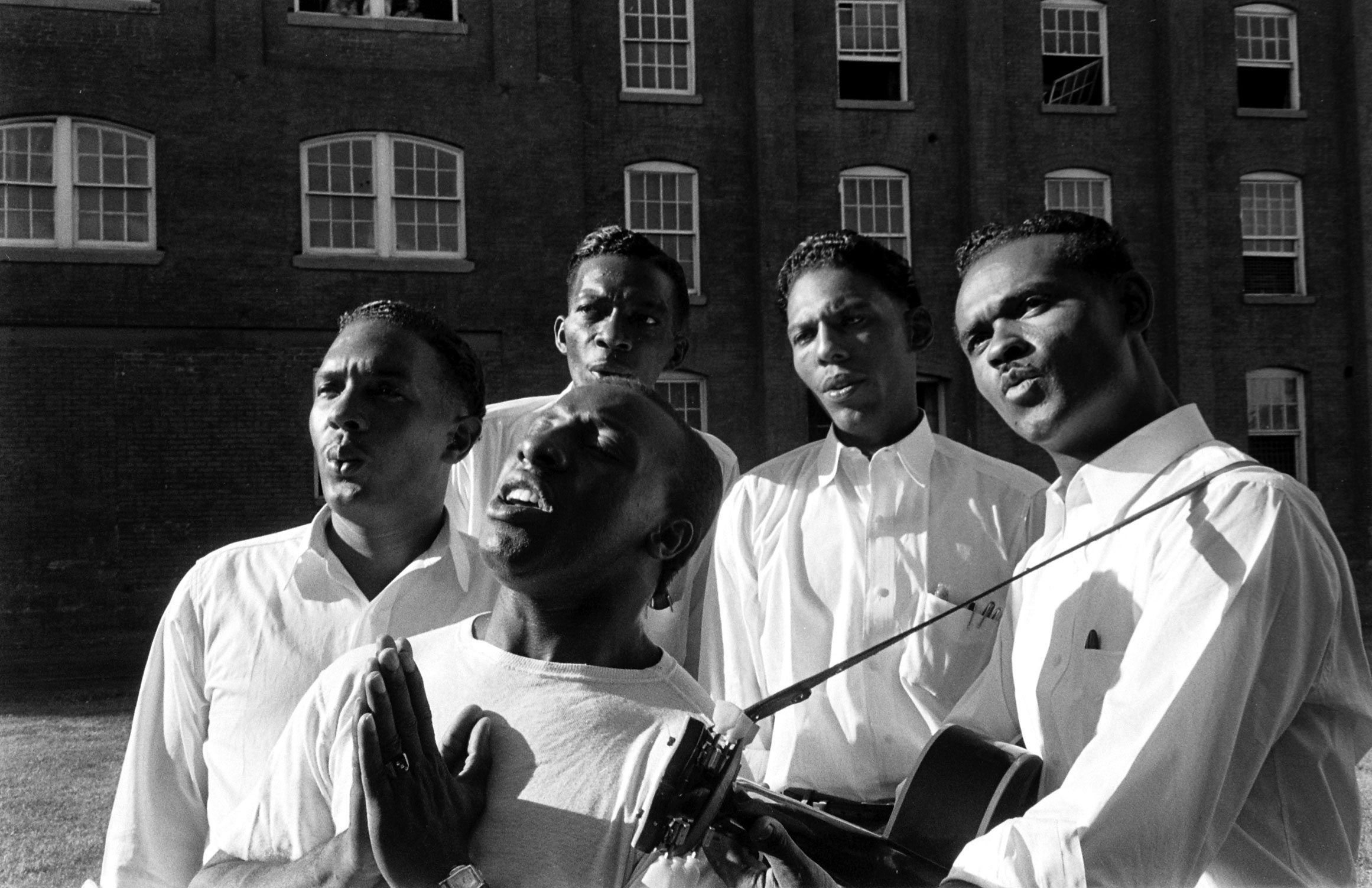 Members of the incarcerated musical group the Prisonaires, Tennessee, 1953.