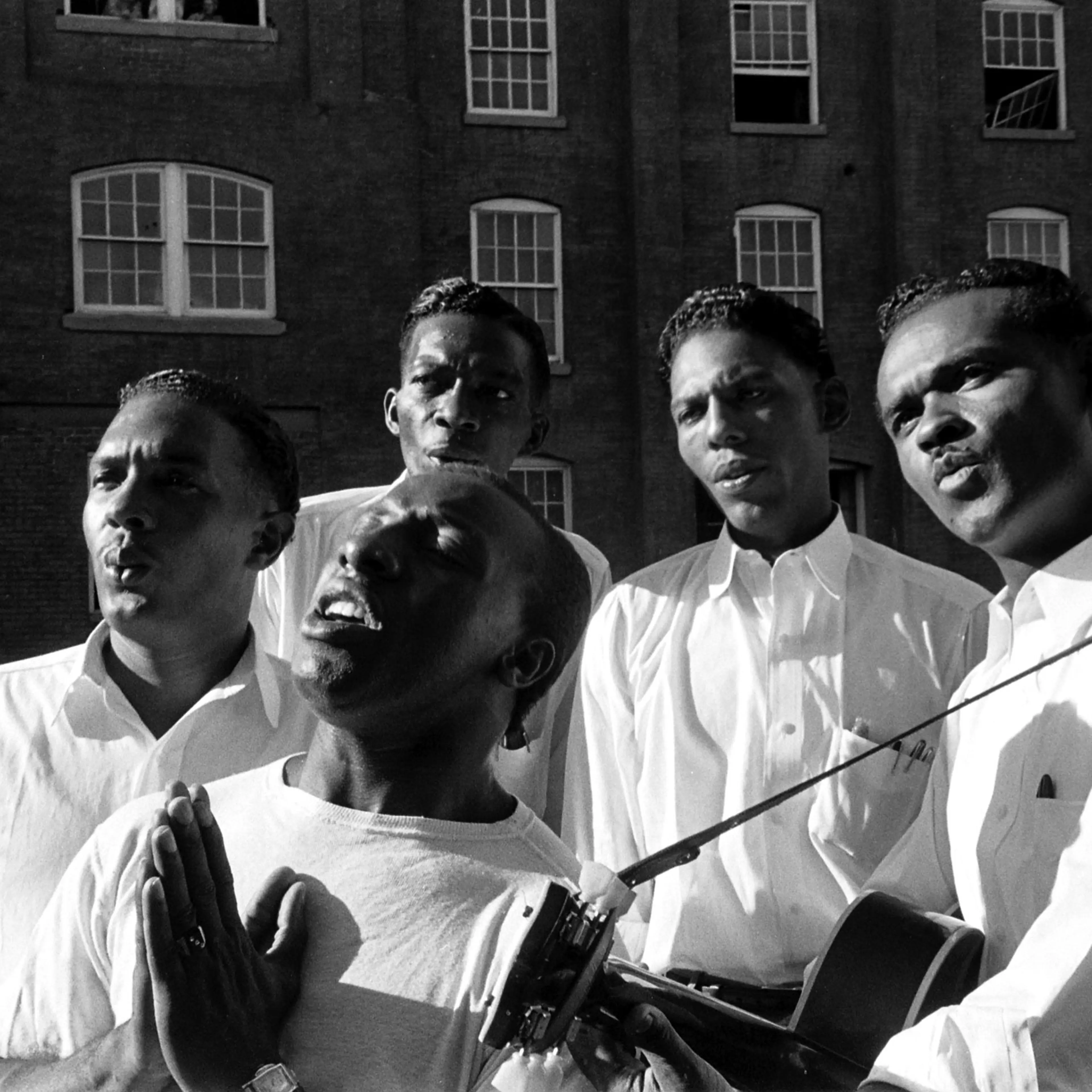 Members of the incarcerated musical group the Prisonaires, Tennessee, 1953.