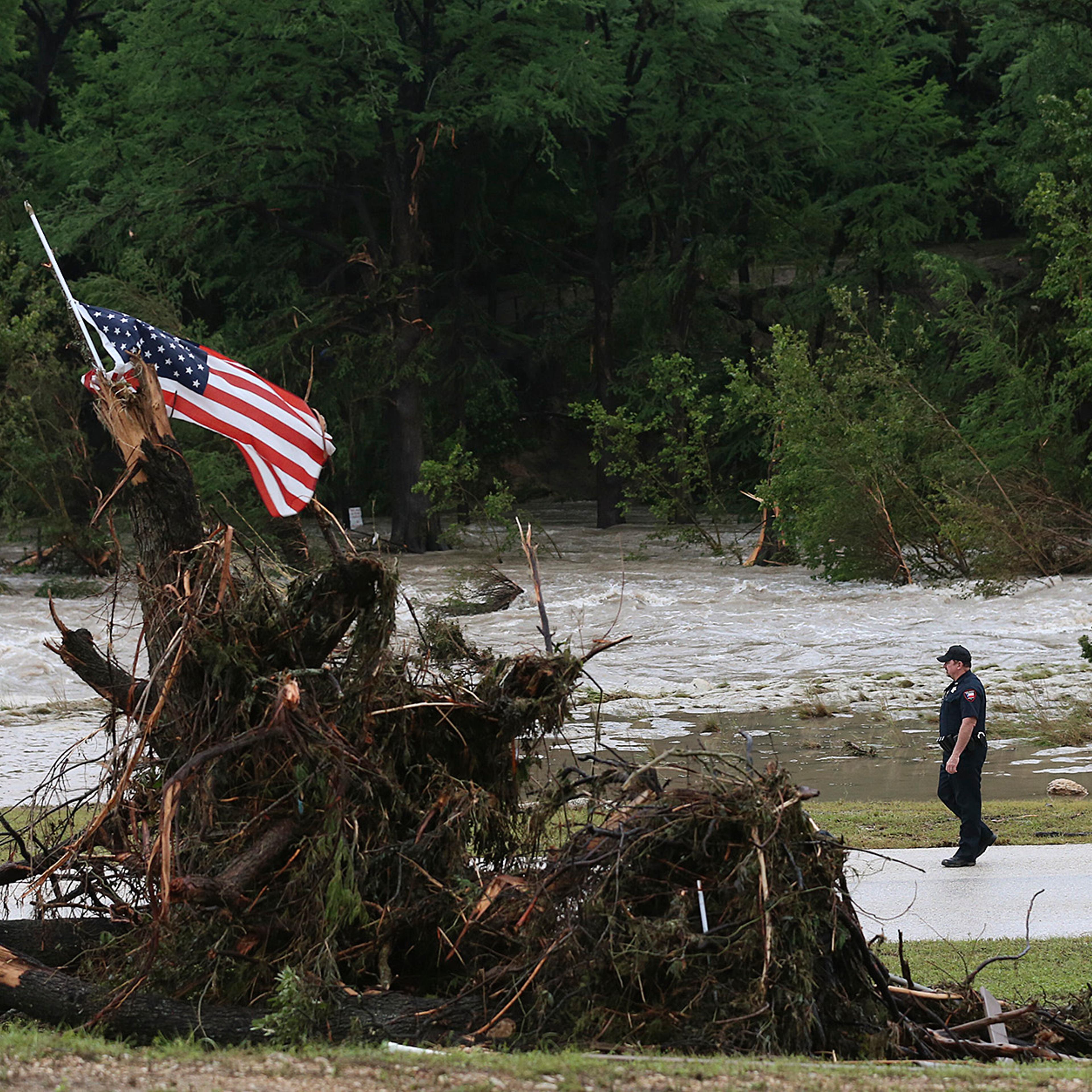 Hays County Precinct 4 Deputy Constable John Ellen patrols River Road at the 7A Resort in Wimberley, Texas