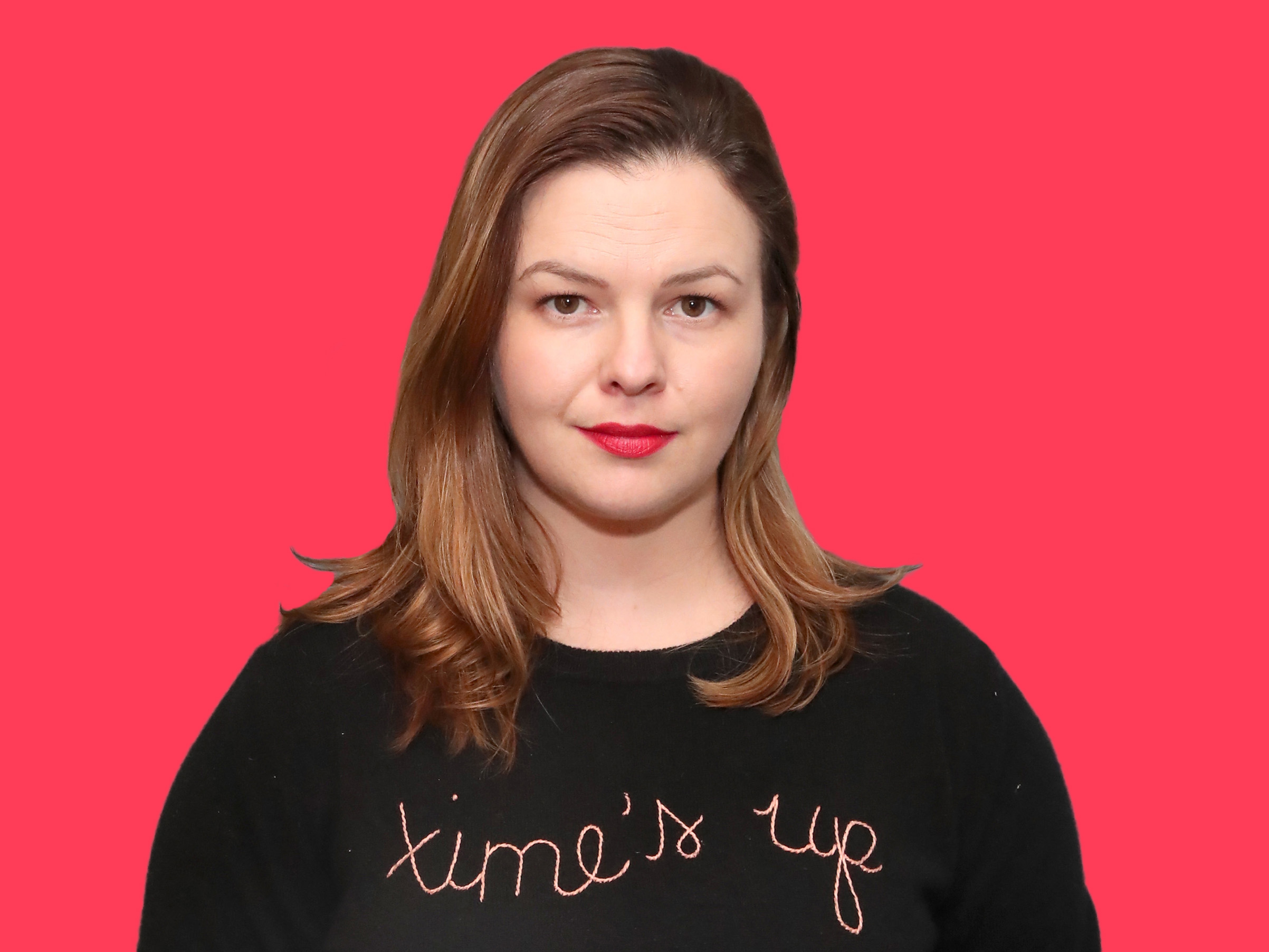 Amber Tamblyn in Time's Up sweater