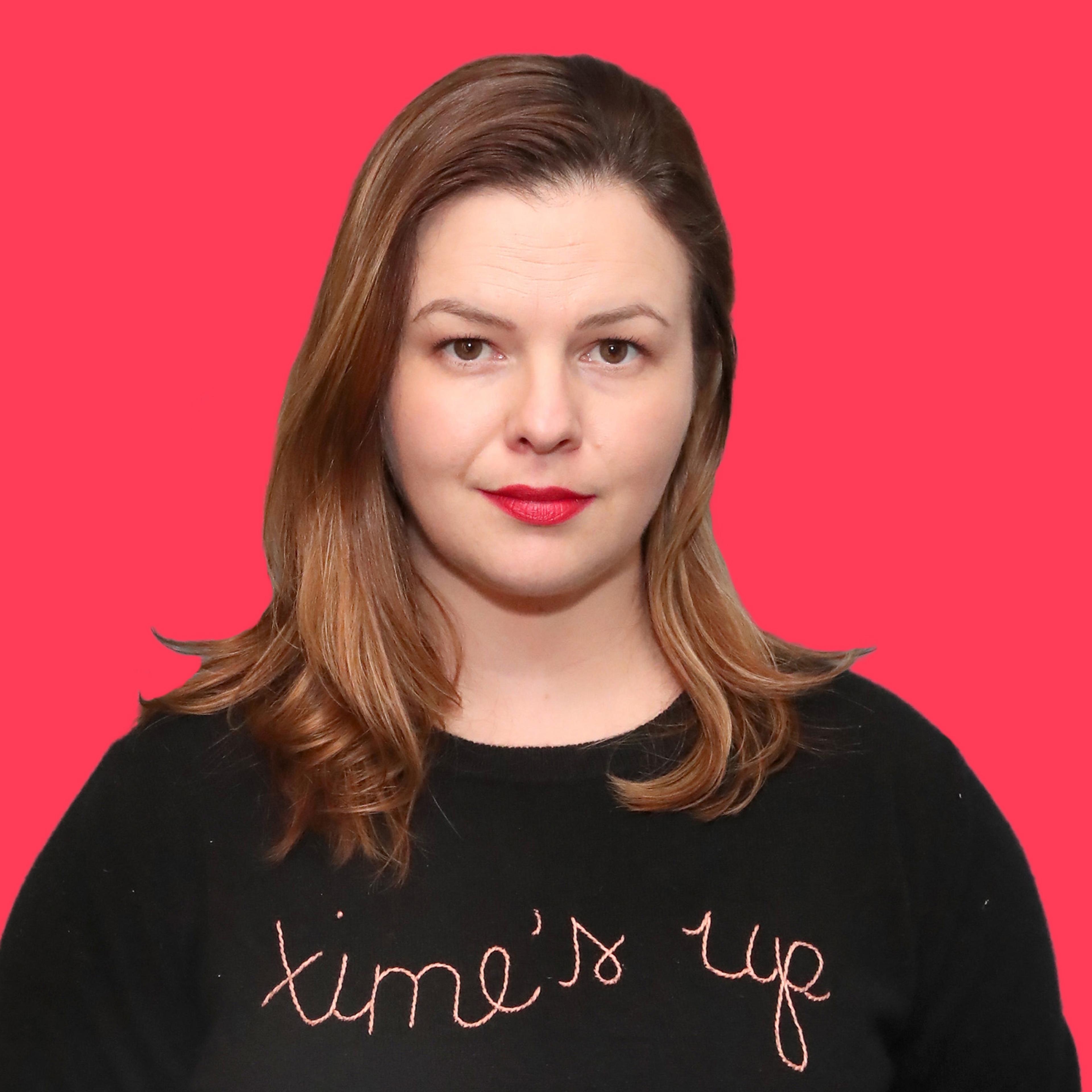 Amber Tamblyn in Time's Up sweater