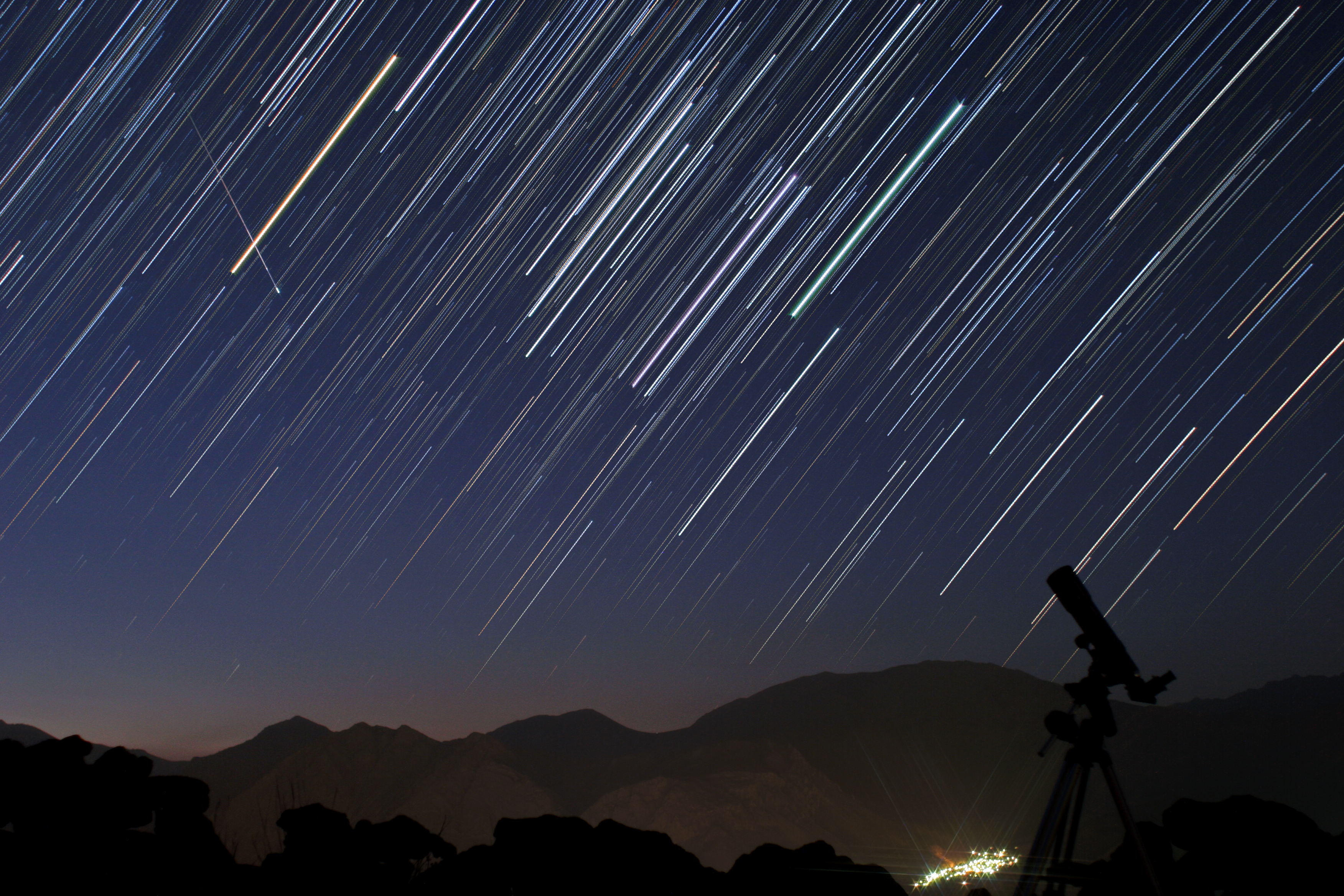 Startrails and Meteor