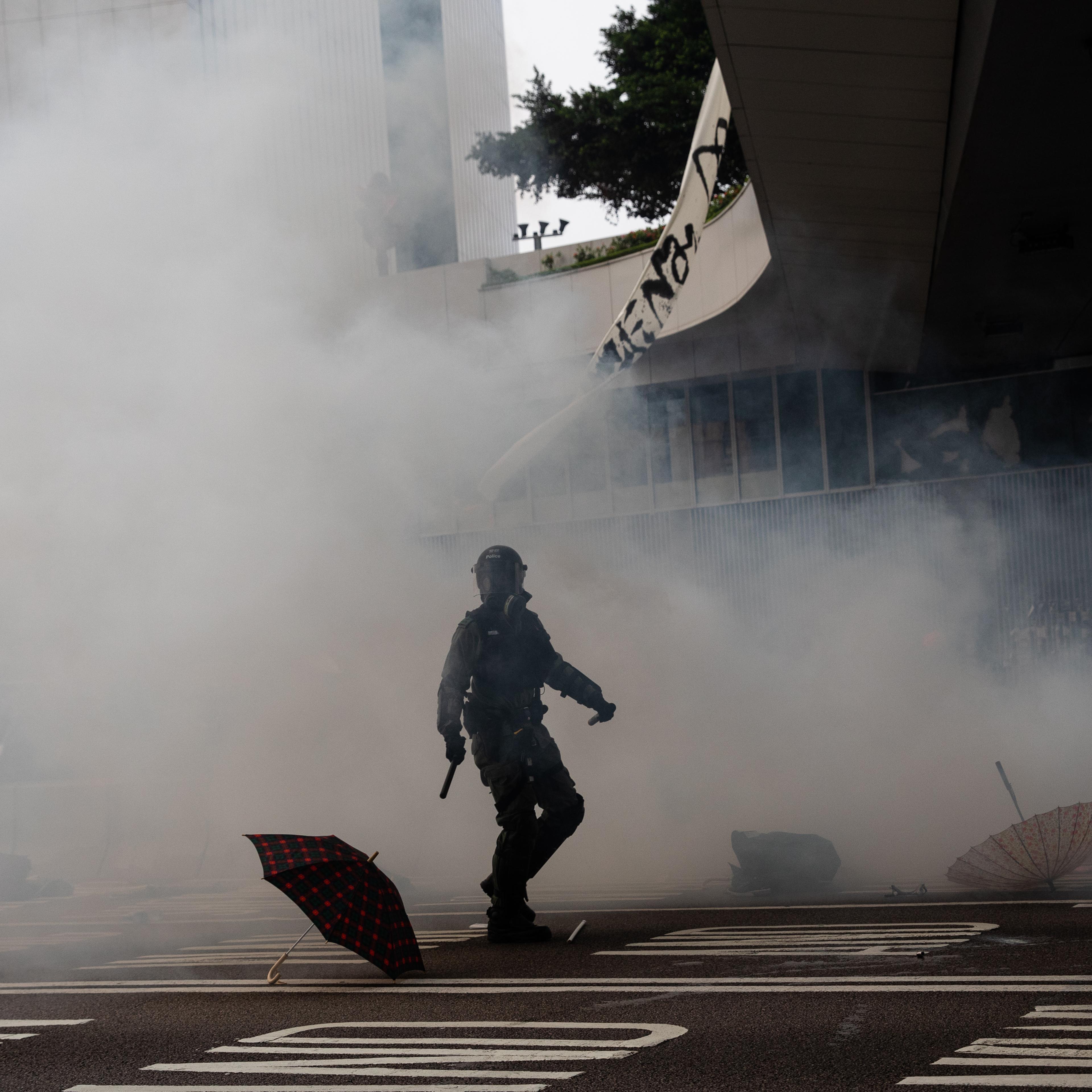 Demonstrators Attend Global Anti Totalitarianism Rally In Hong Kong