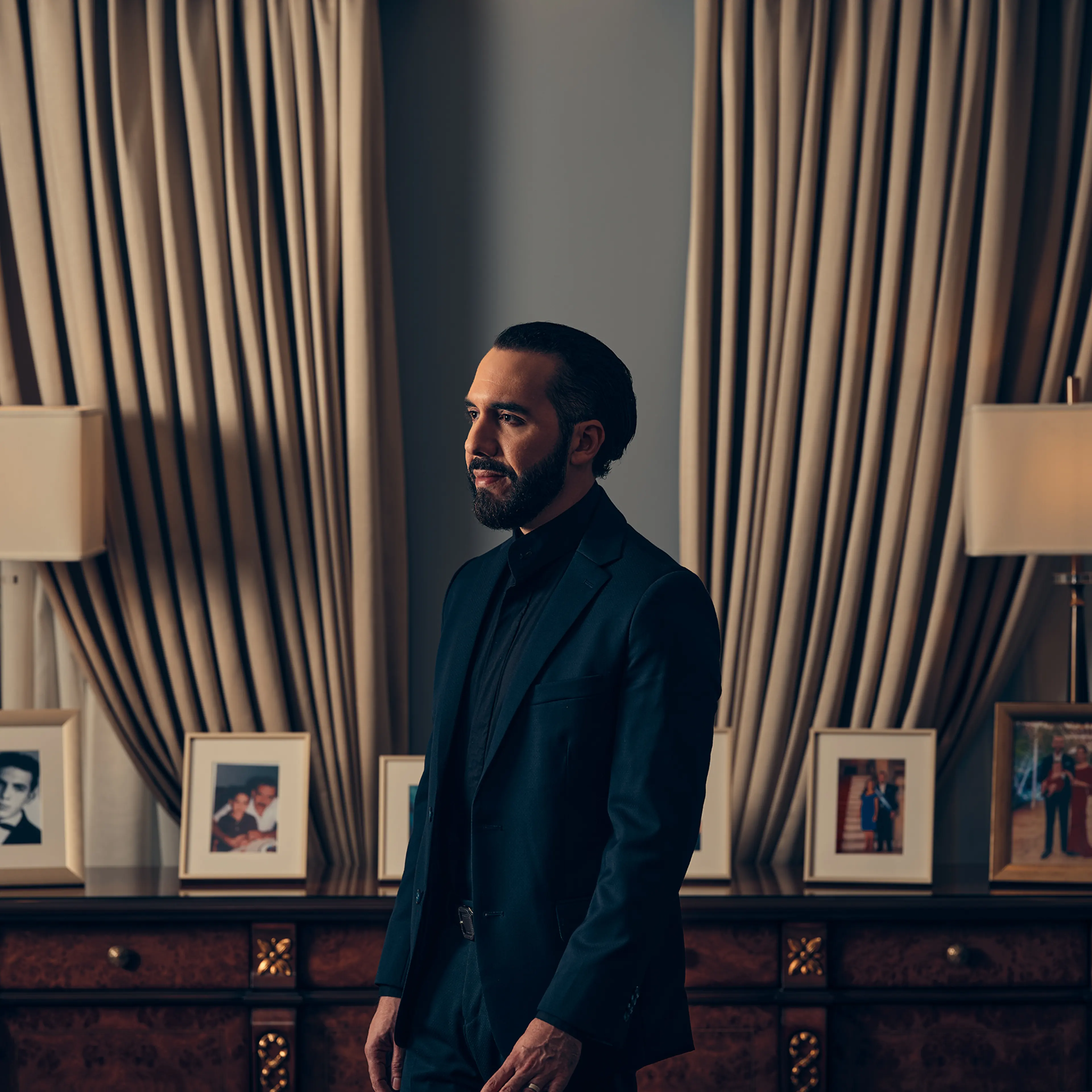 President Bukele at the Casa Presidencial in San Salvador on June 25