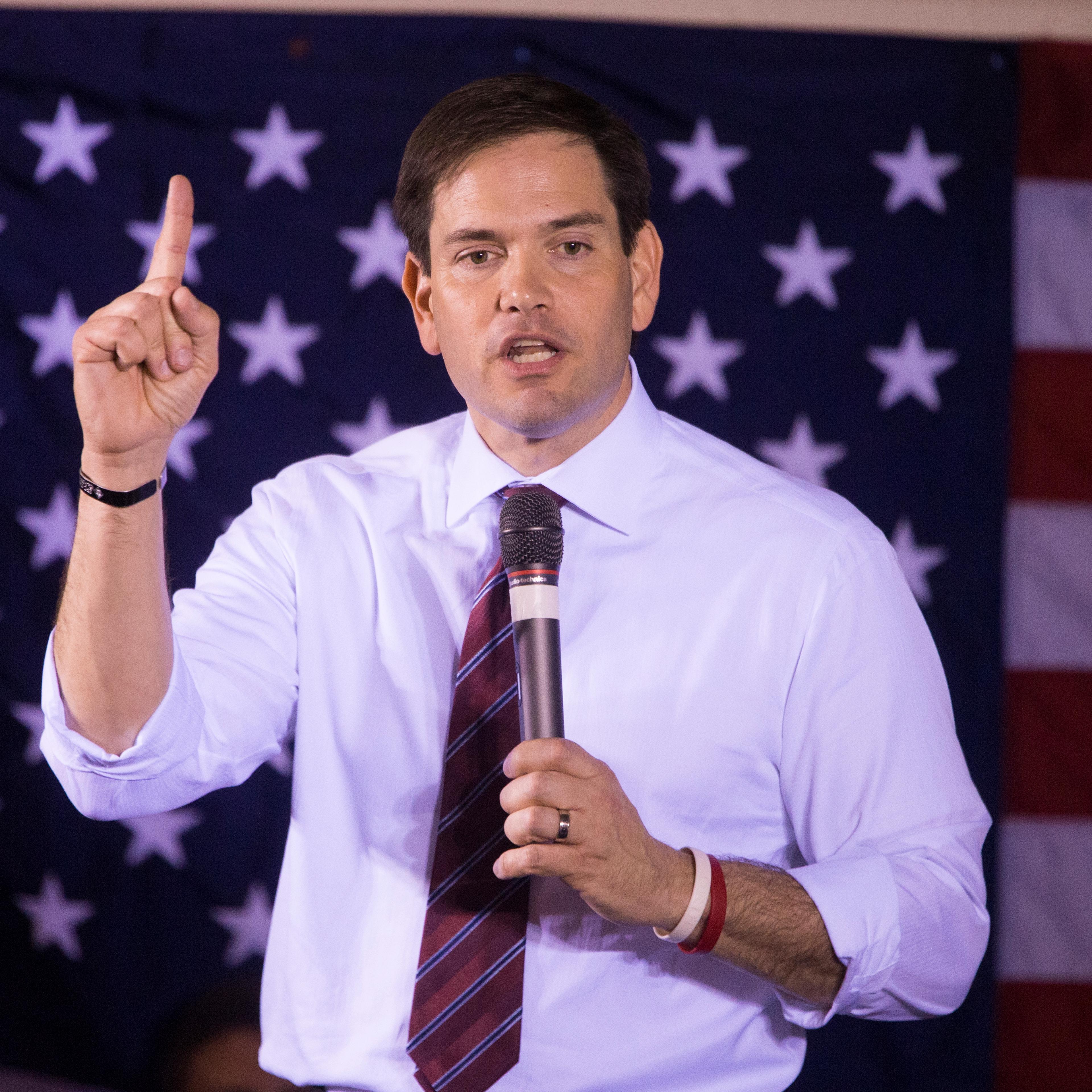 GOP Presidential Candidate Sen. Marco Rubio (R-FL) Holds Rally In Pensacola, Florida
