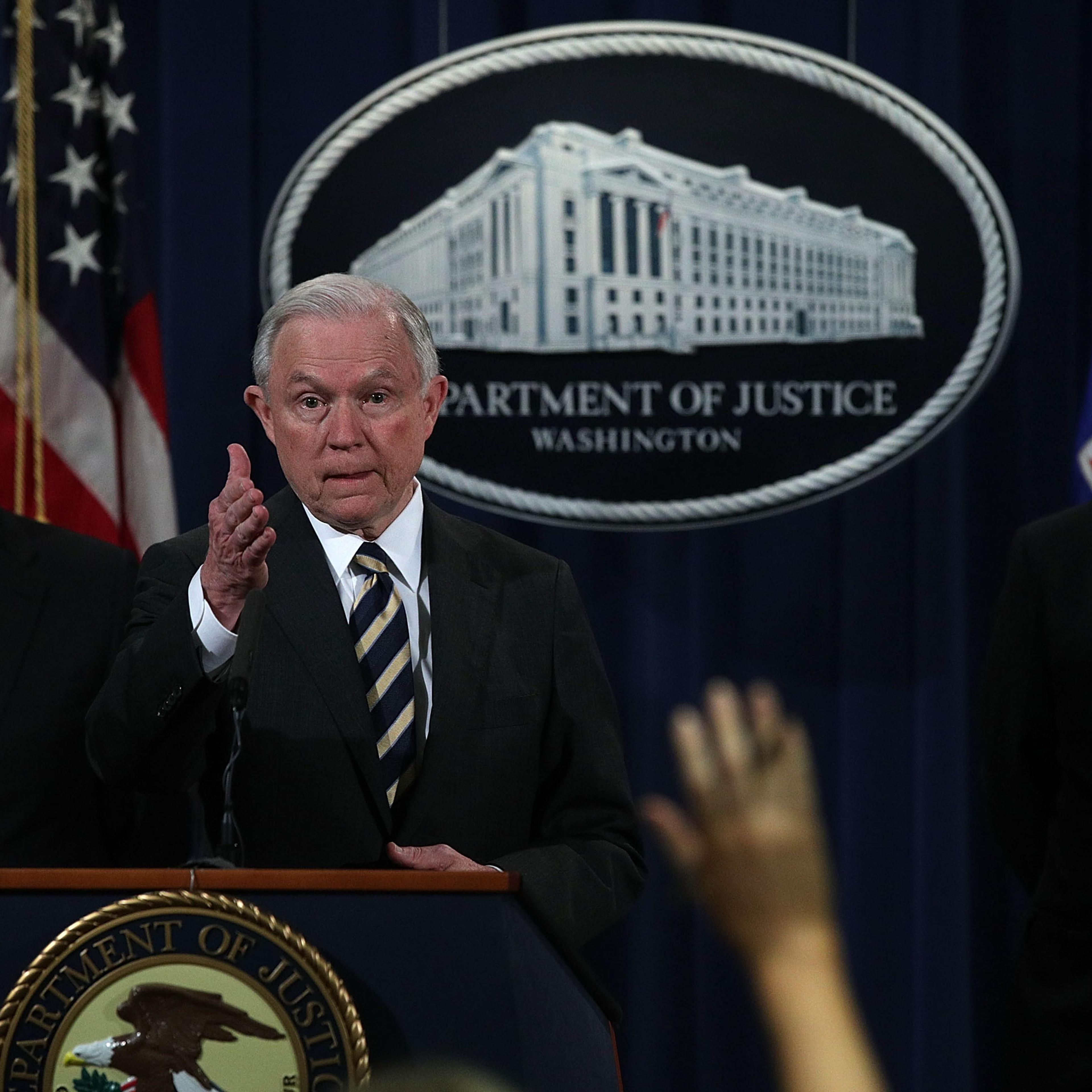AG Jeff Sessions, Top Officials Announce Major Law Enforcement Actions