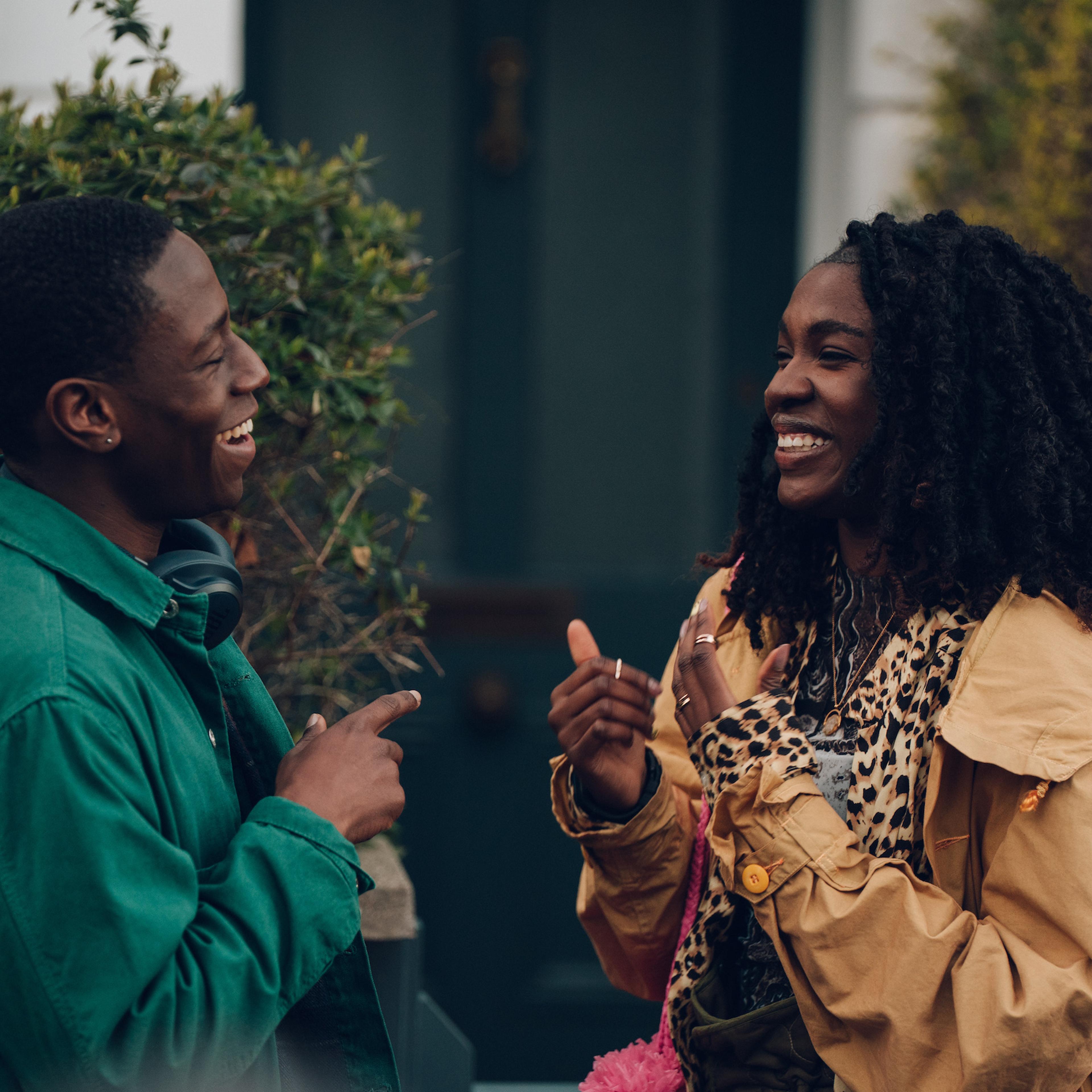 David Jonsson and Vivian Oparah star as Dom and Yas, the romantic leads of 'Rye Lane.'