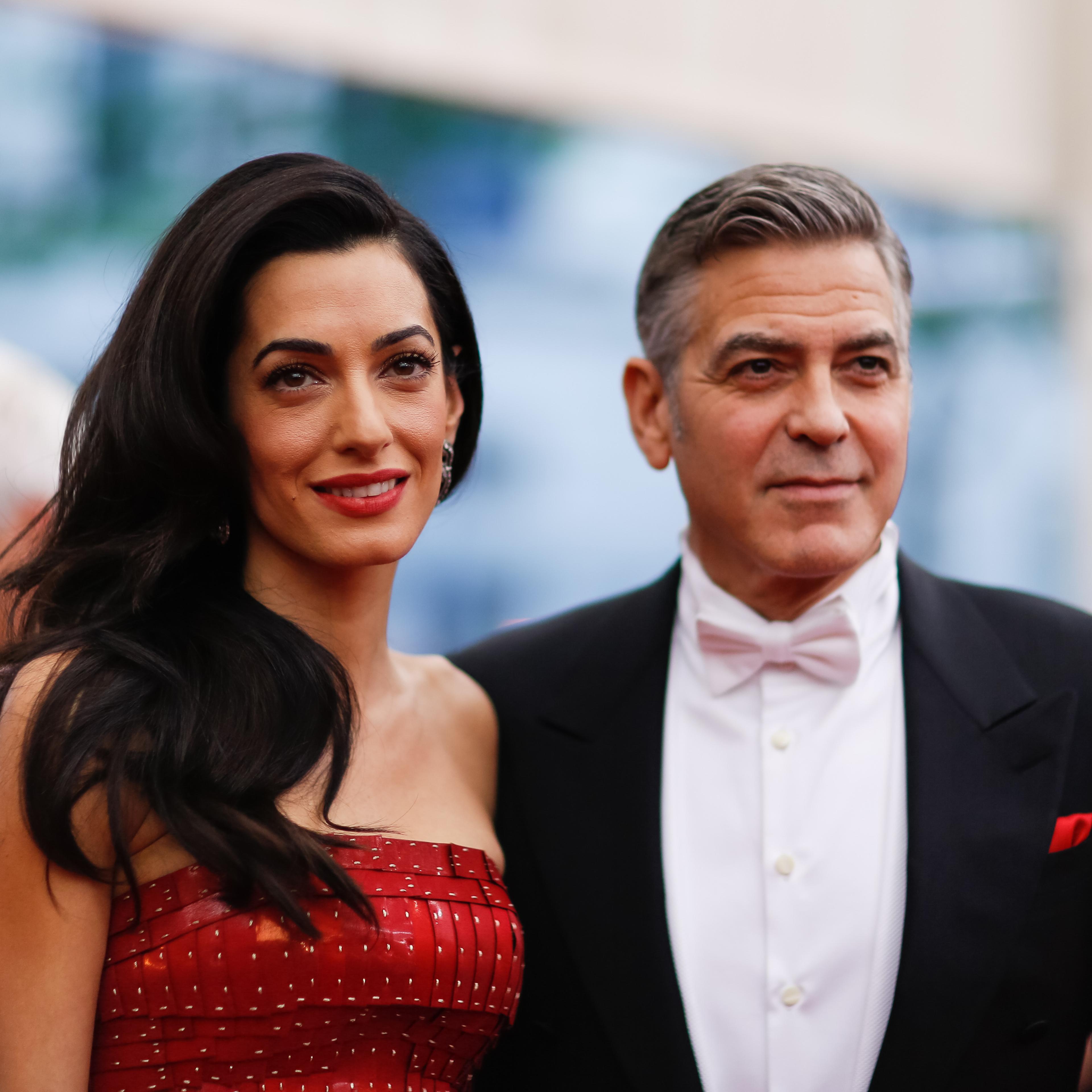 George Clooney and Amal Alamuddin attend the Met Gala in New York City on May 4, 2015.
