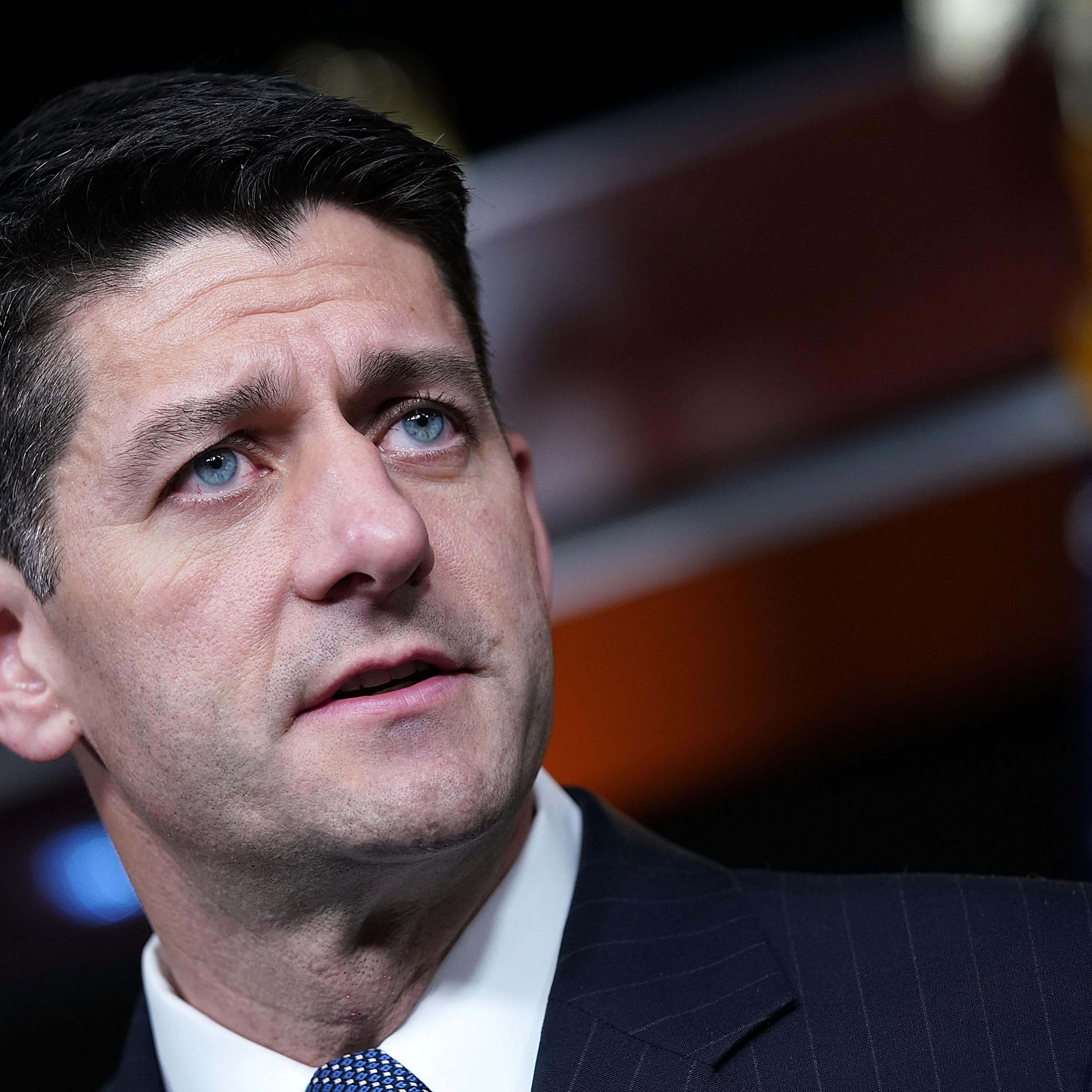 House Speaker Paul Ryan Holds Weekly Press Conference At U.S. Capitol