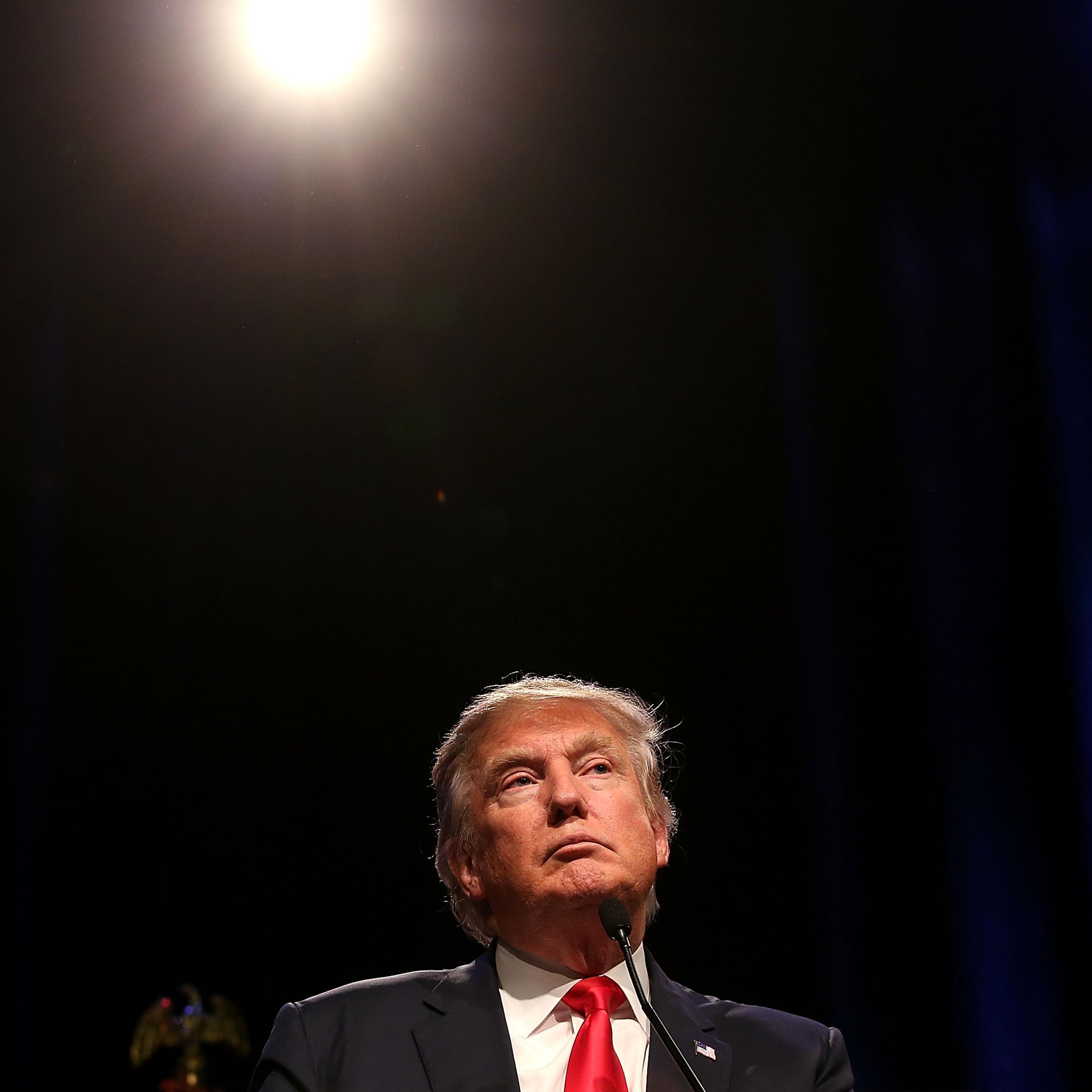 Republican Presidential Candidate Donald Trump Holds Rally In Las Vegas