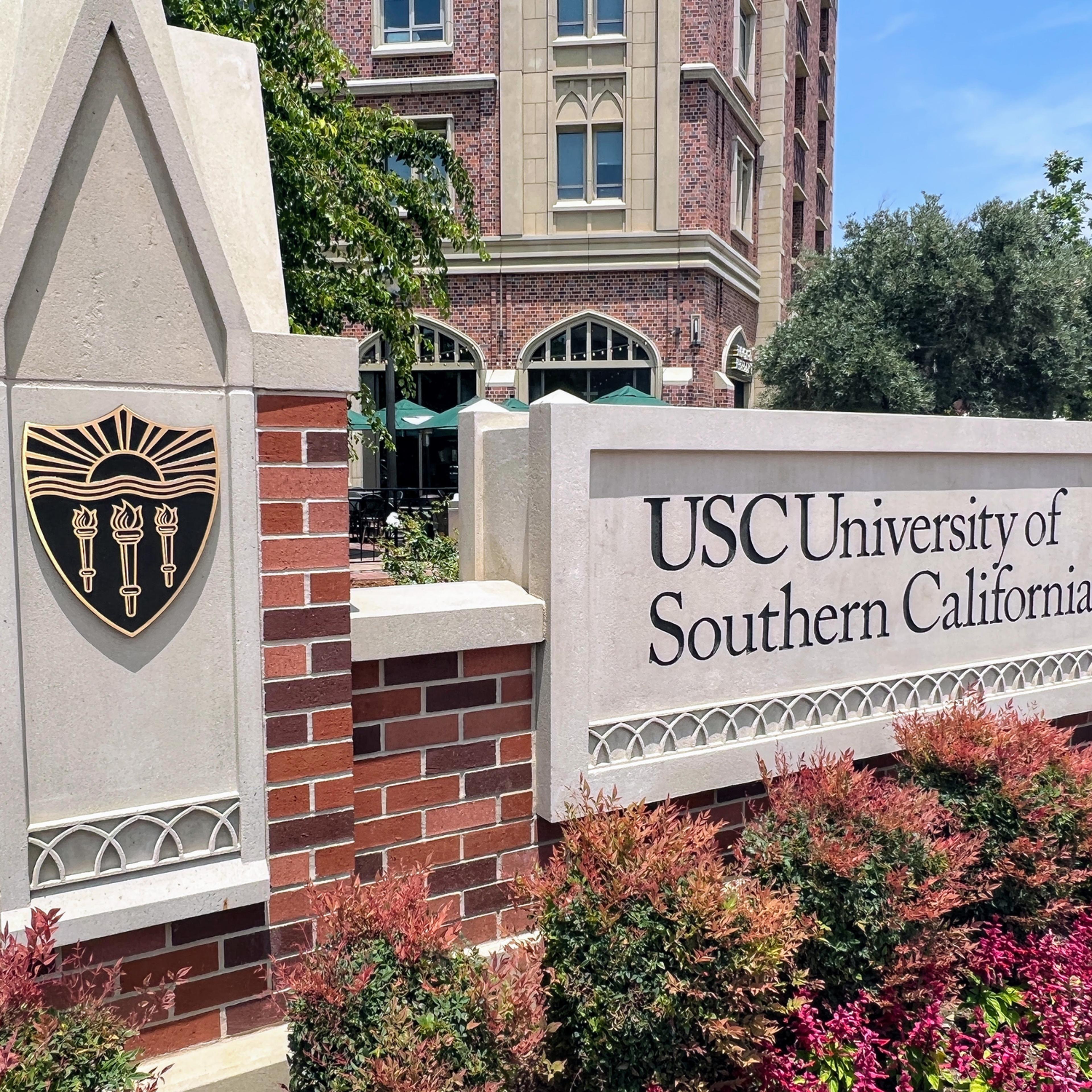 USC University of Southern California Campus Sign